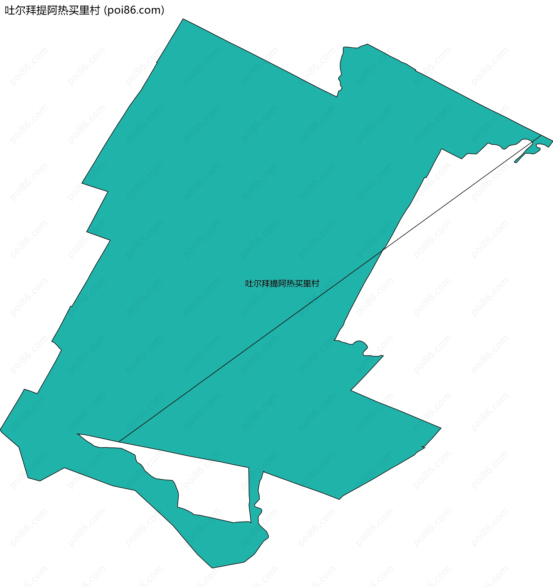 吐尔拜提阿热买里村边界地图