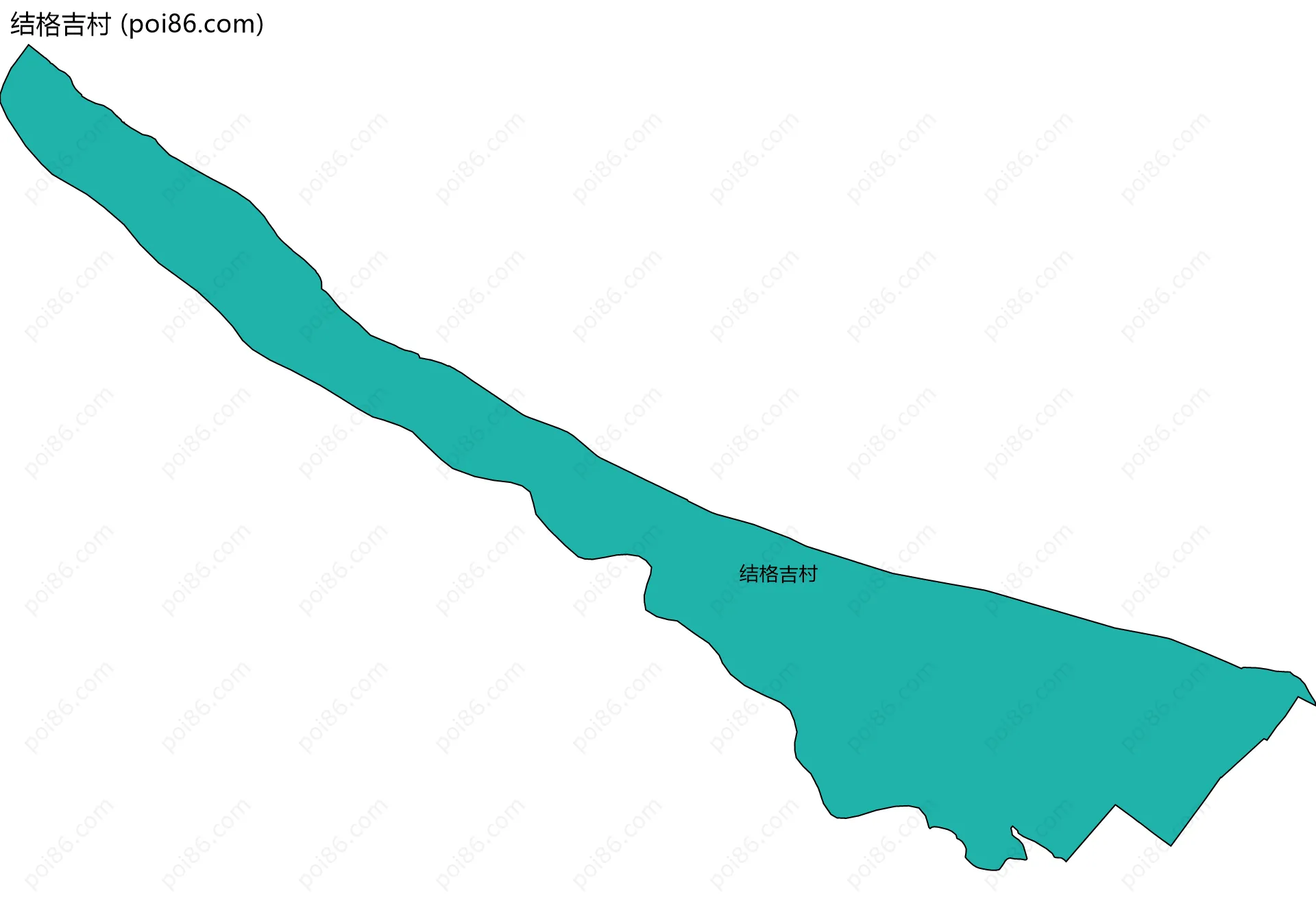 结格吉村边界地图