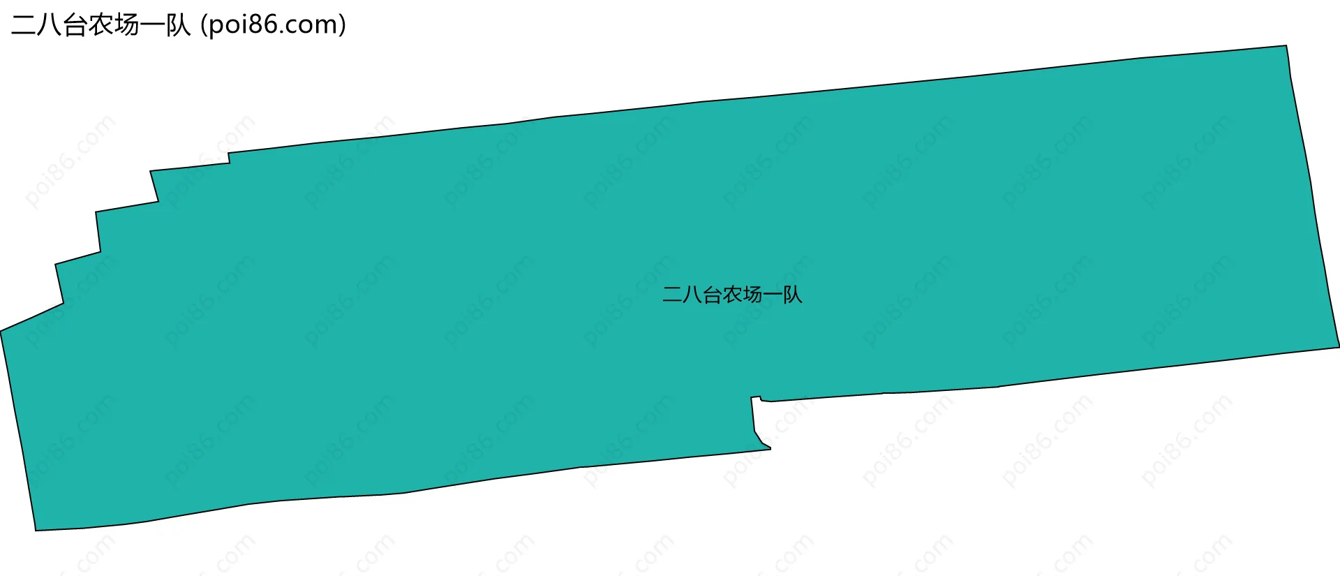 二八台农场一队边界地图