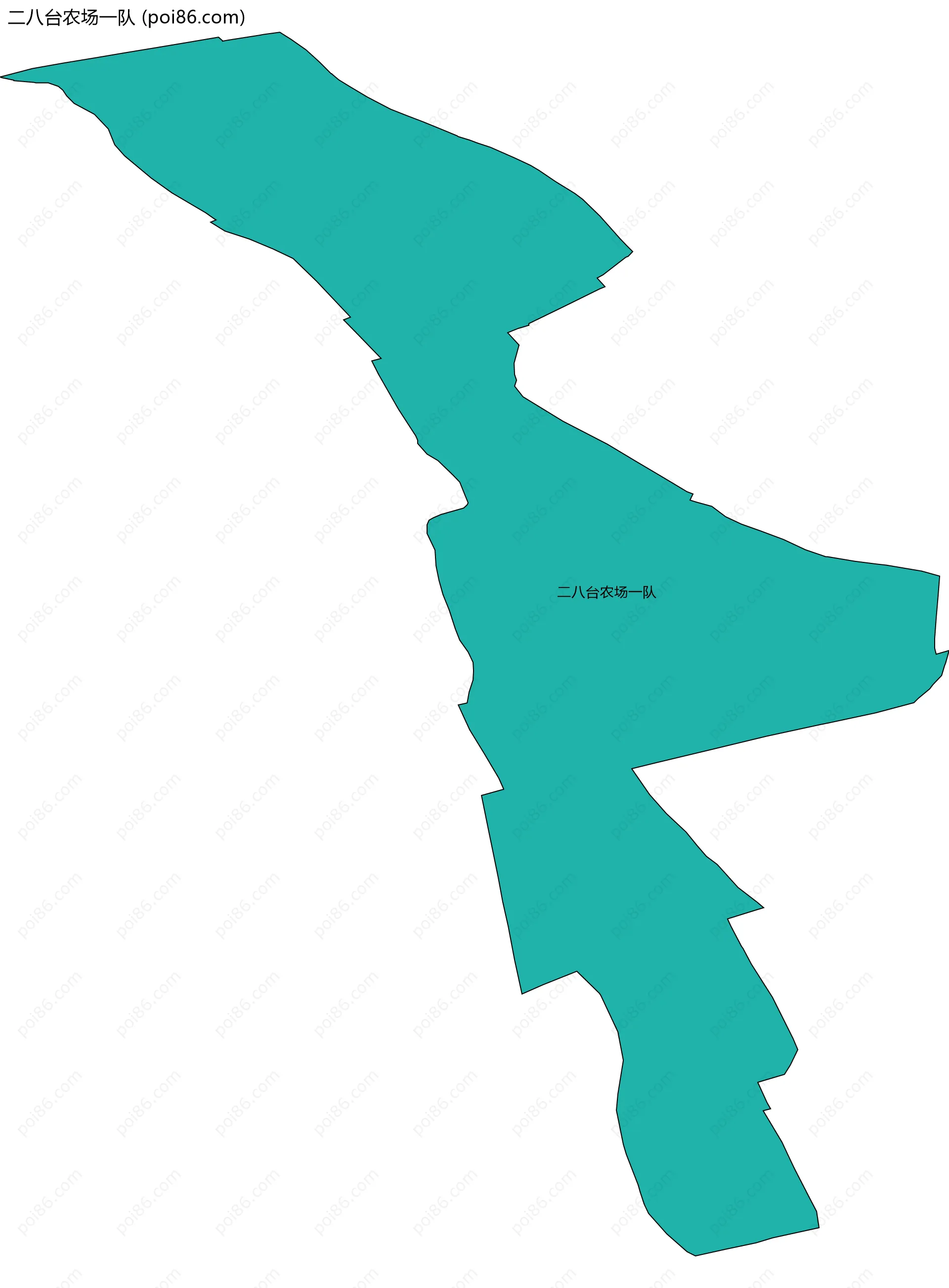 二八台农场一队边界地图