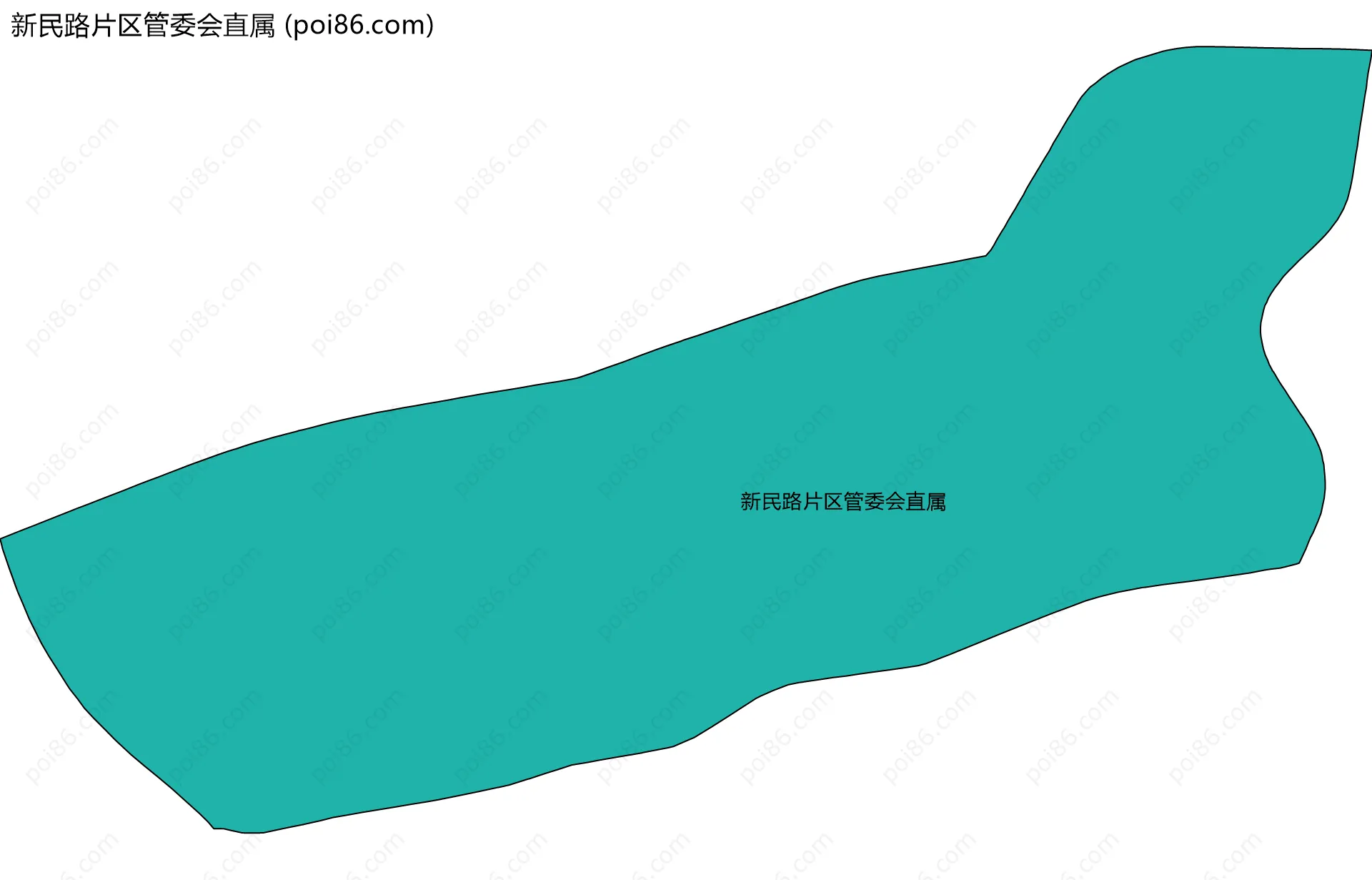 新民路片区管委会直属边界地图