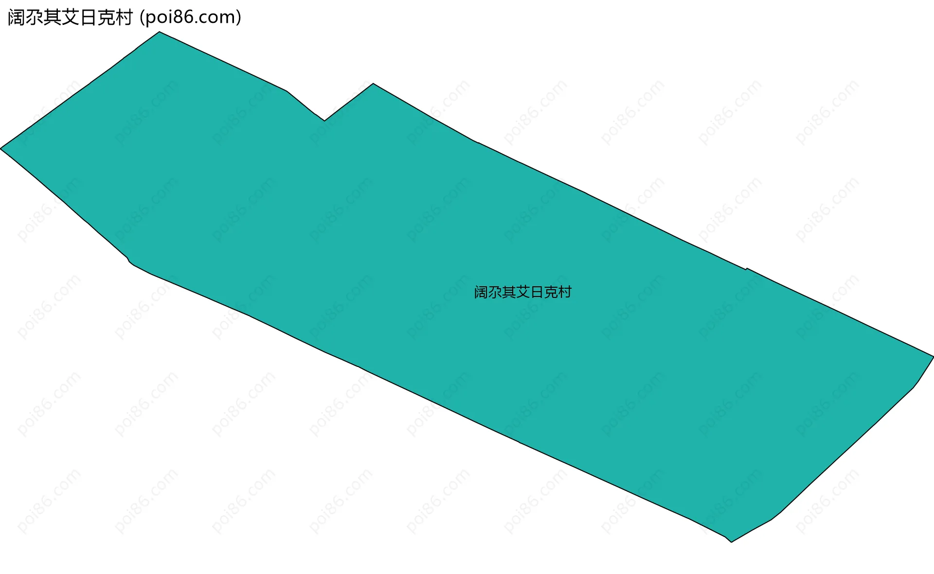 阔尕其艾日克村边界地图