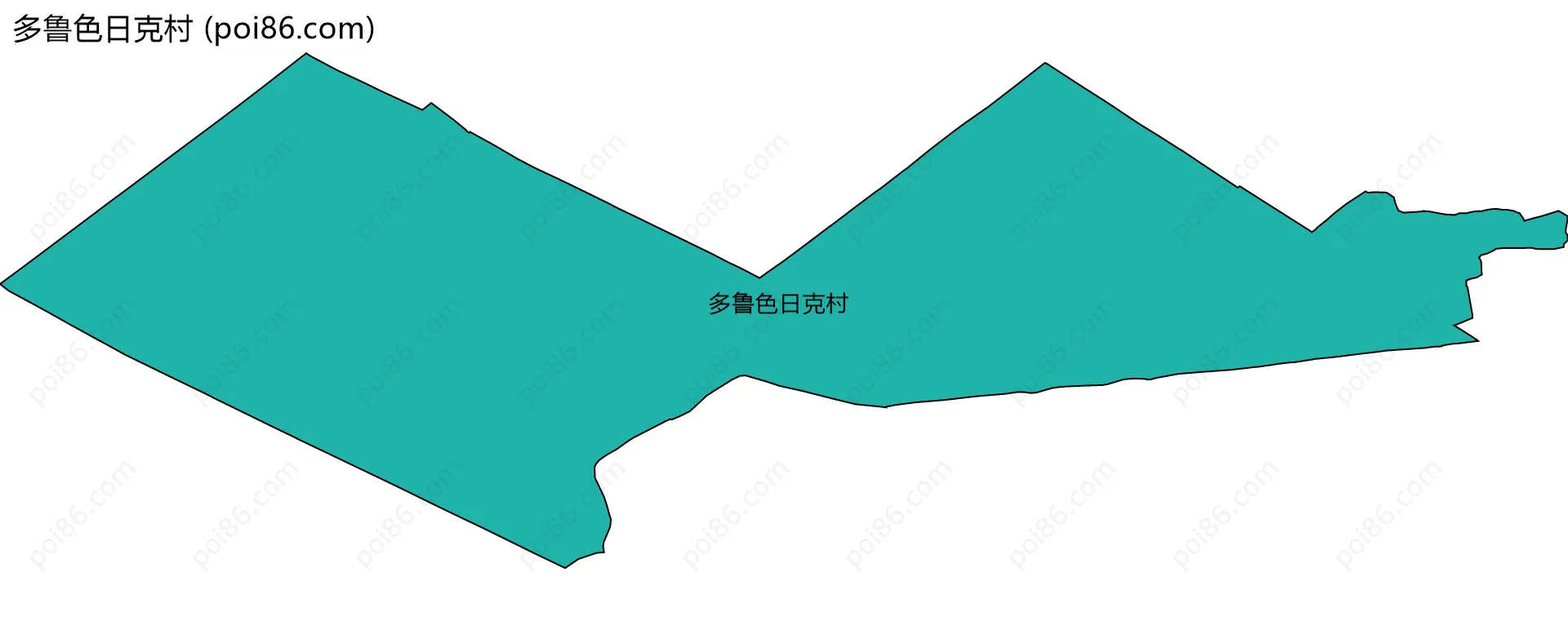 多鲁色日克村边界地图