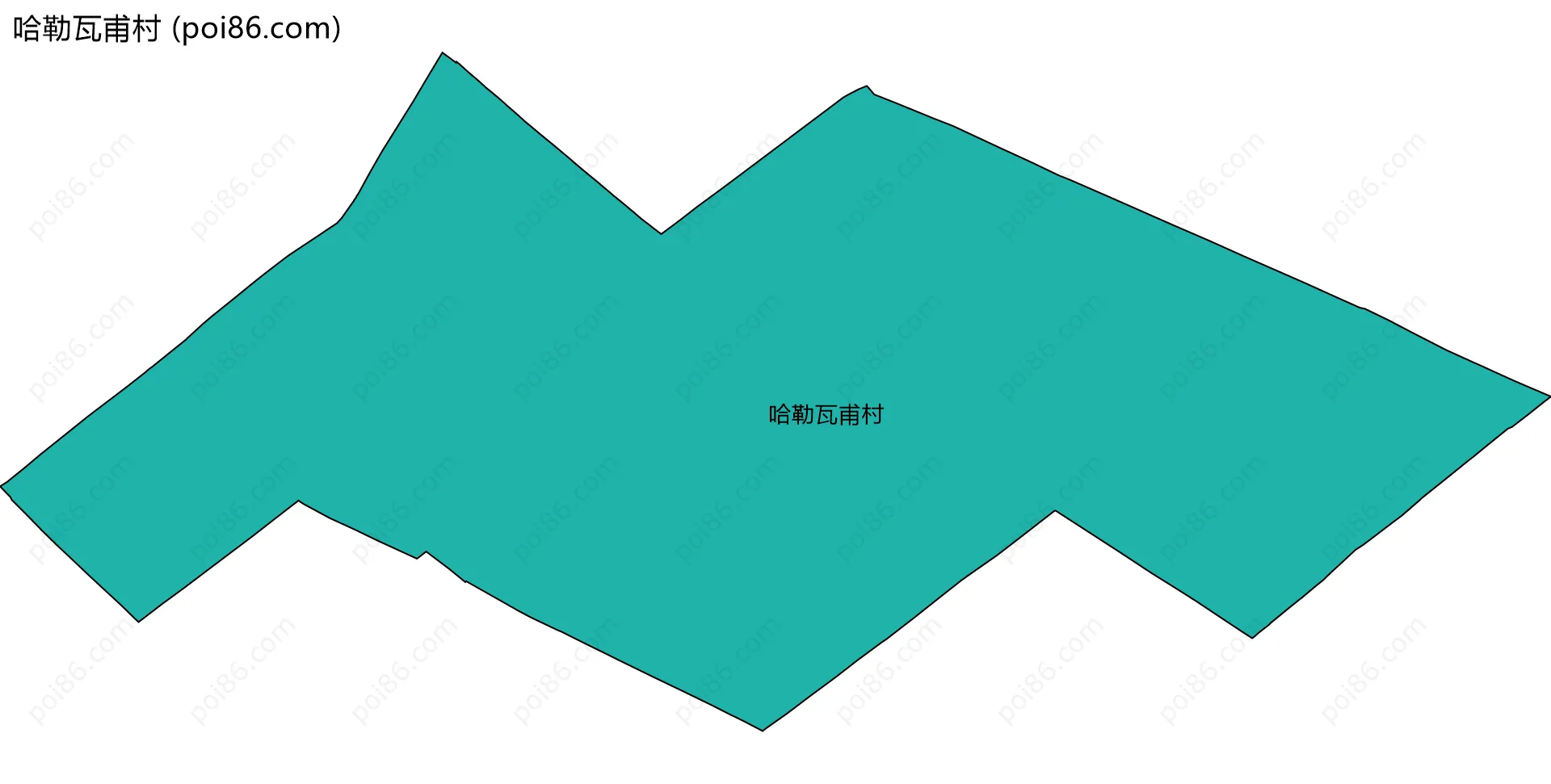 哈勒瓦甫村边界地图