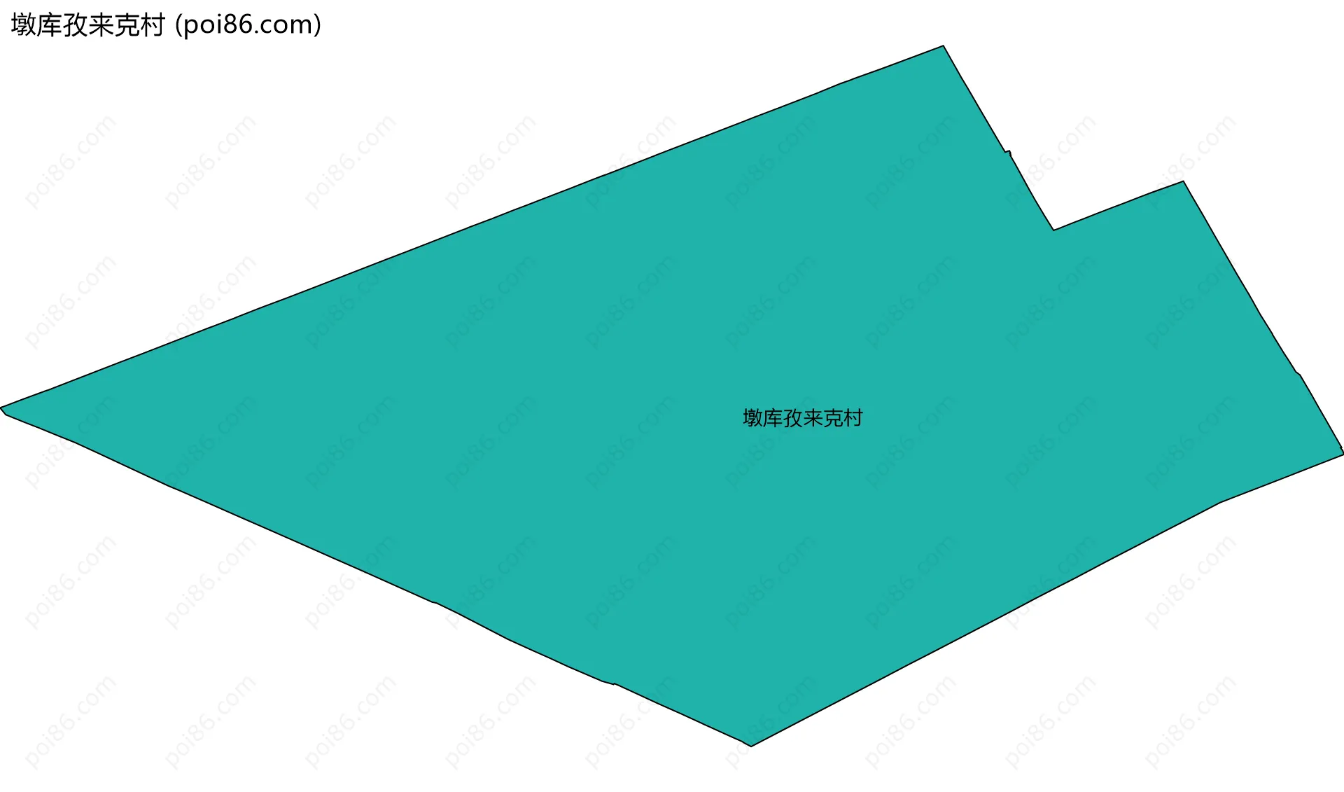 墩库孜来克村边界地图