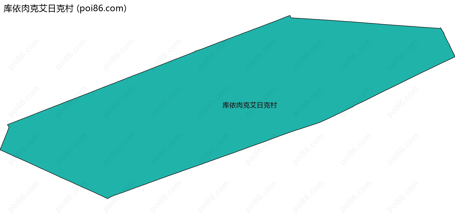 库依肉克艾日克村边界地图