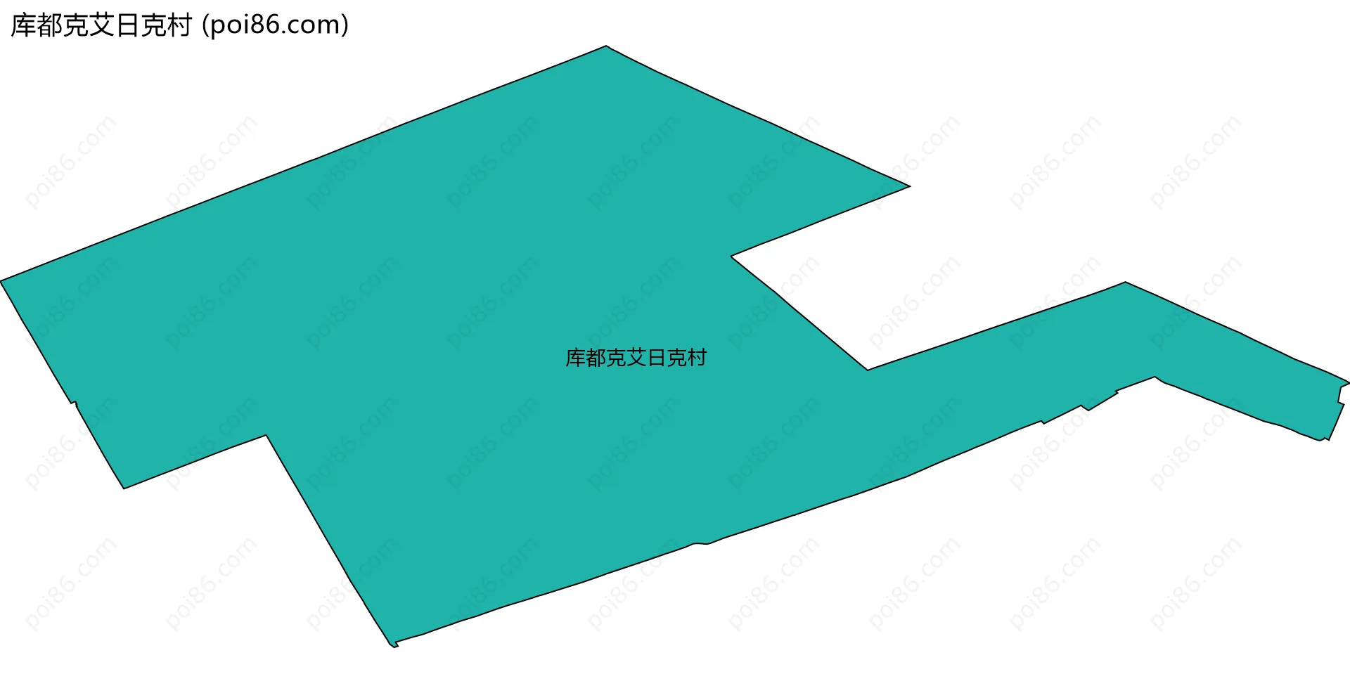 库都克艾日克村边界地图