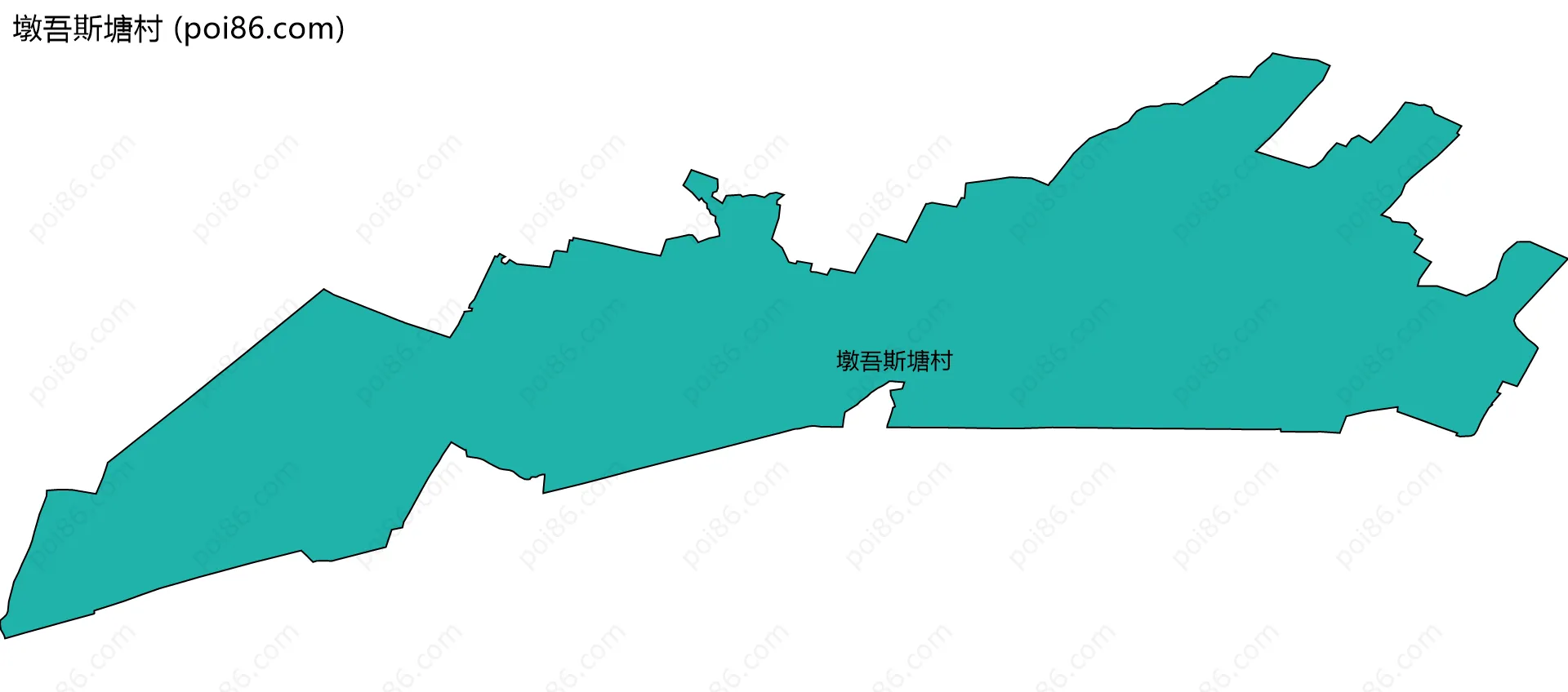 墩吾斯塘村边界地图