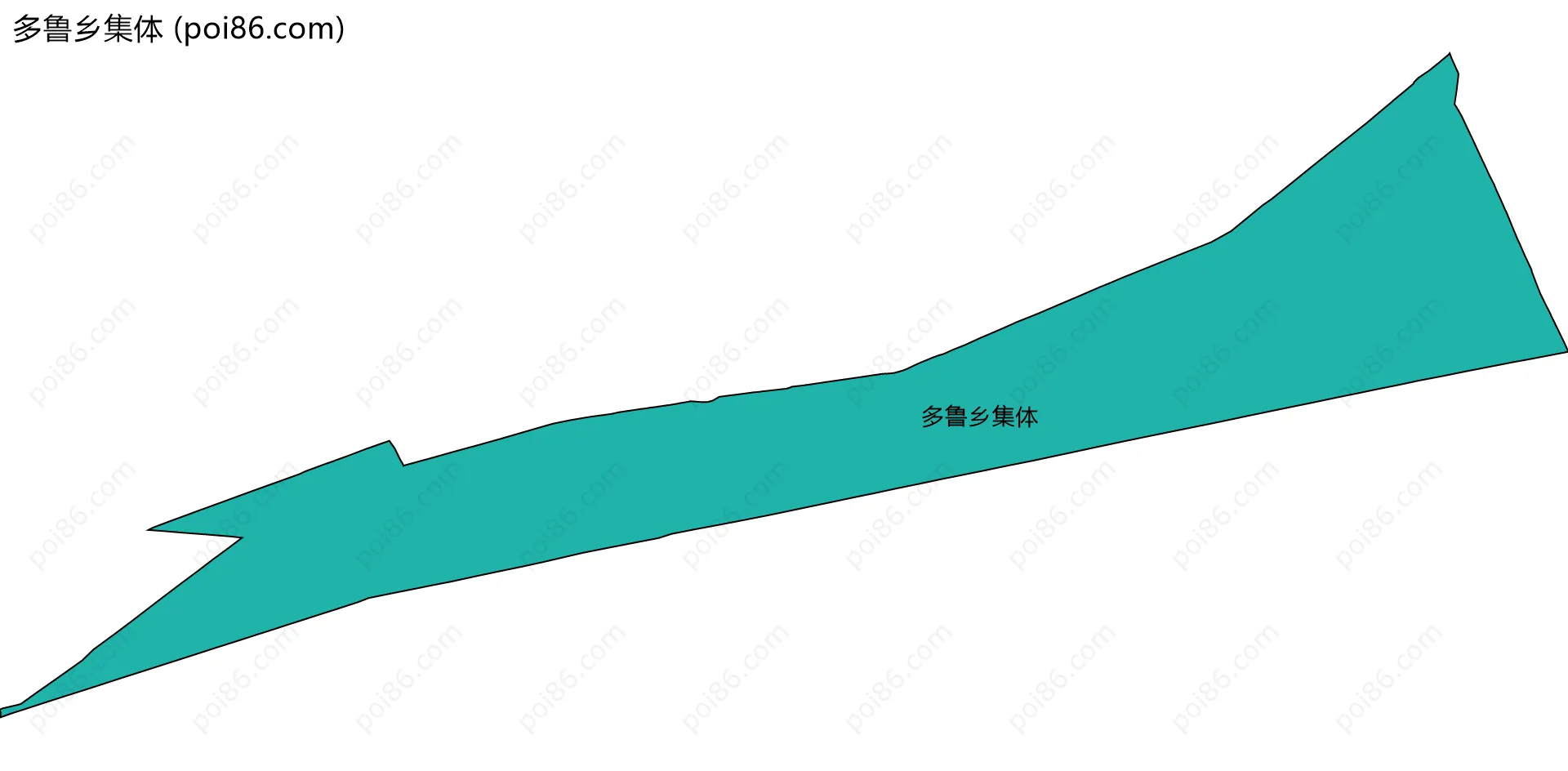 多鲁乡集体边界地图