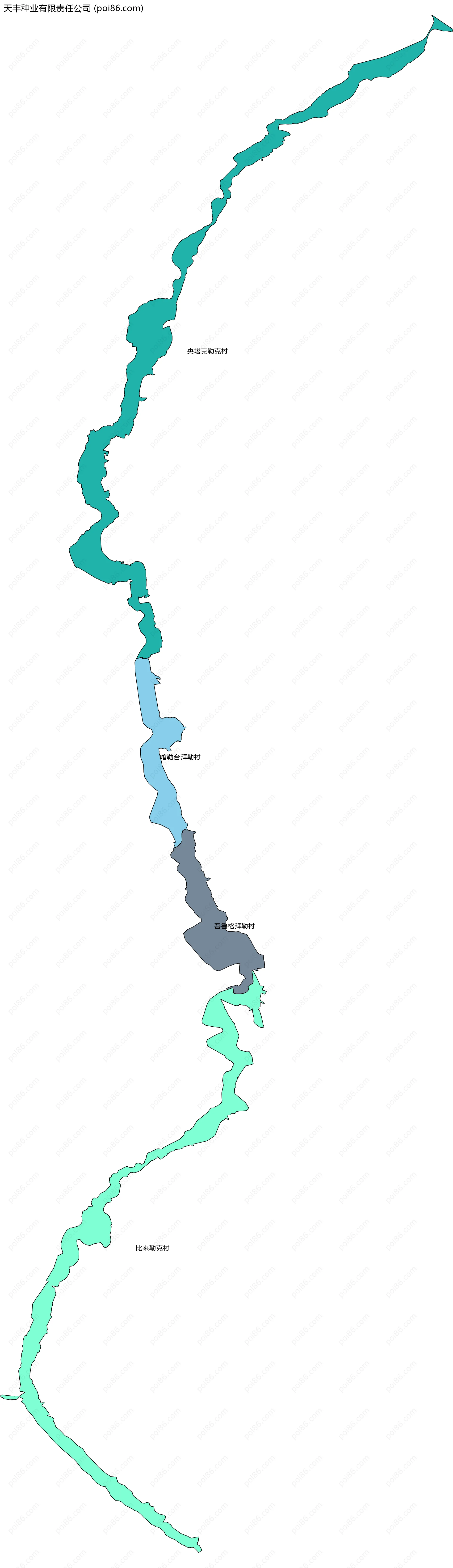 天丰种业有限责任公司边界地图(五级行政区划)