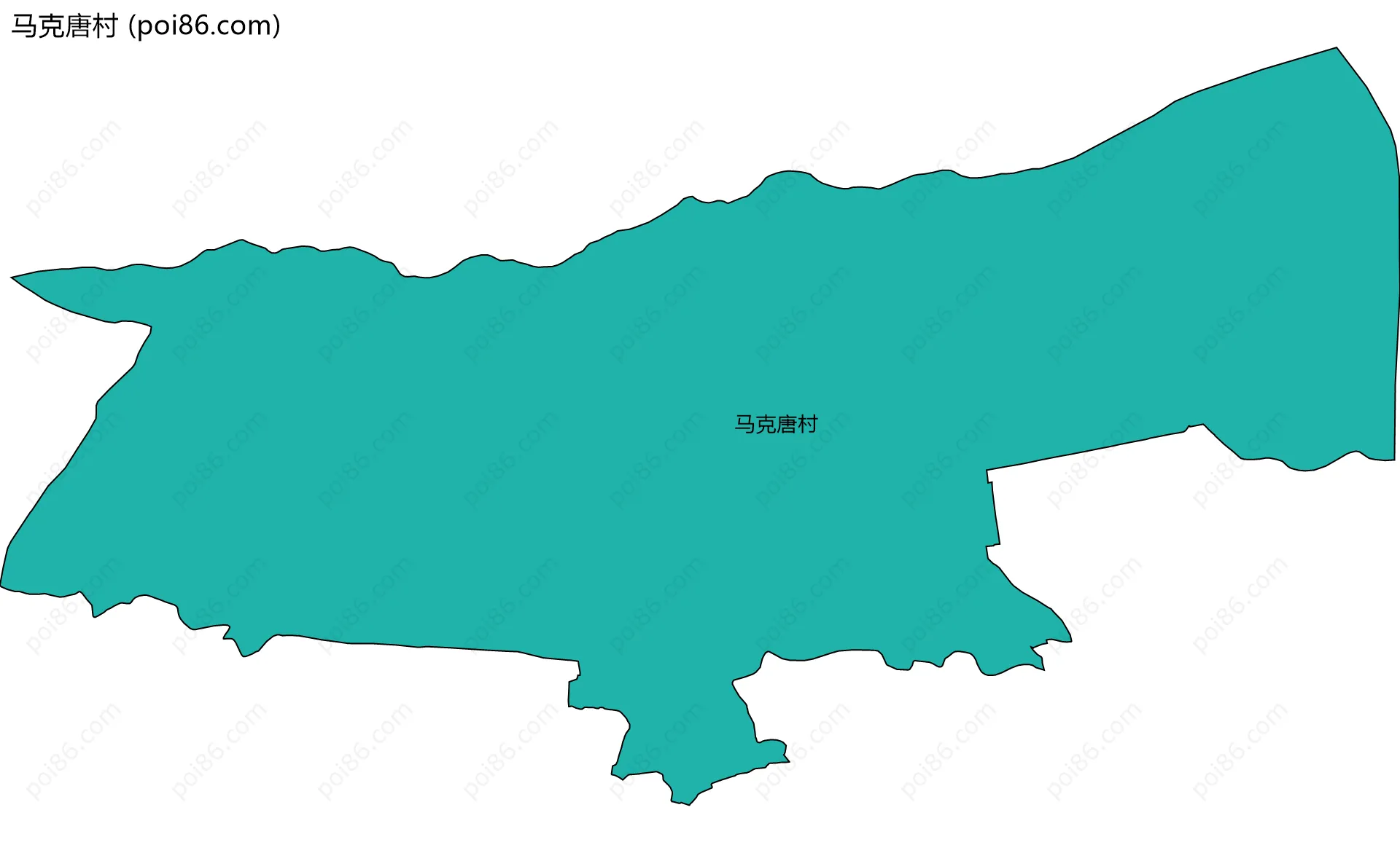 马克唐村边界地图