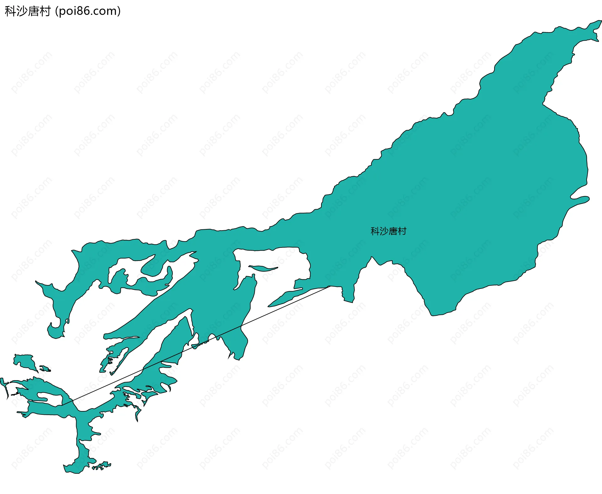 科沙唐村边界地图