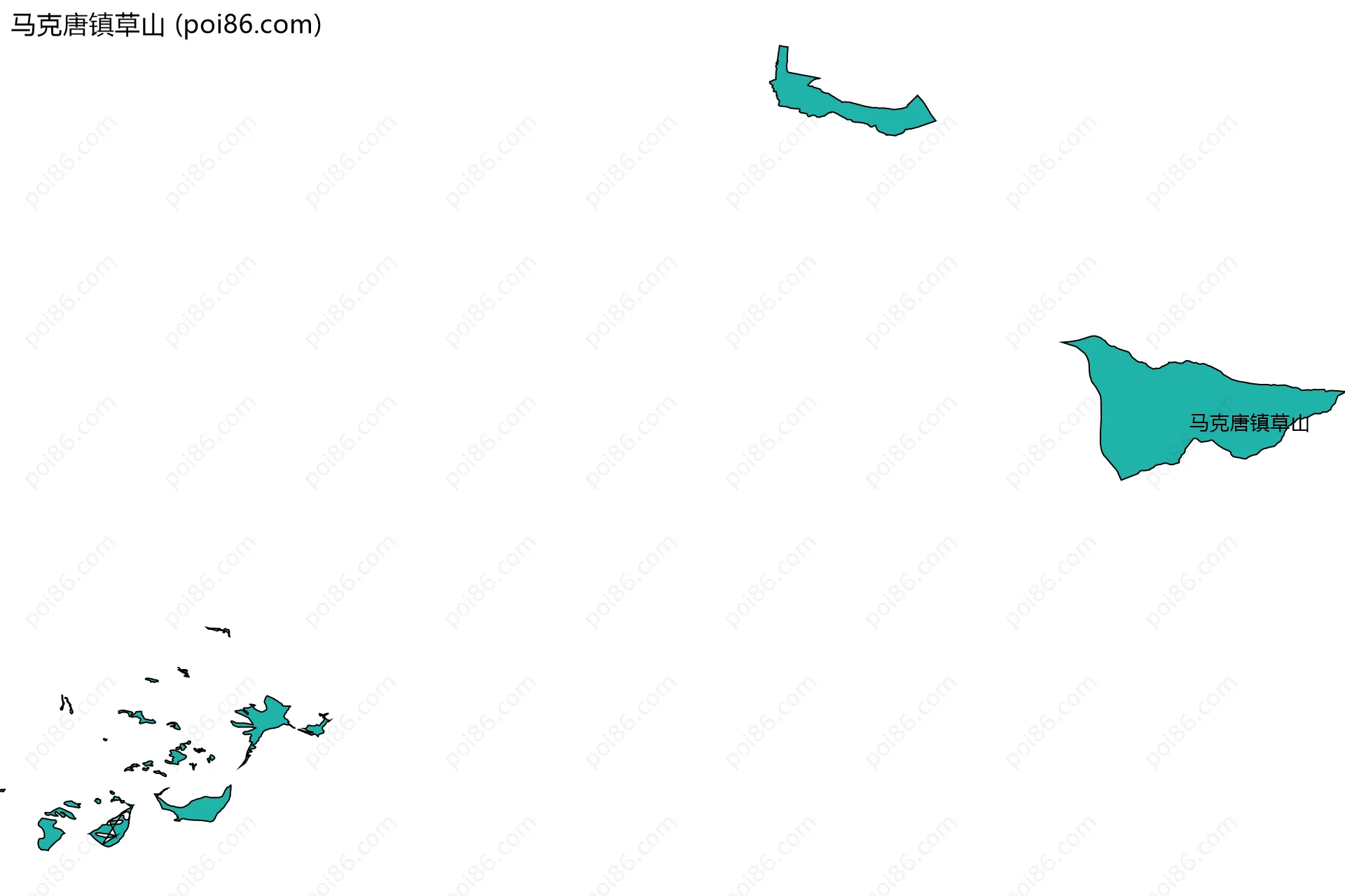 马克唐镇草山边界地图