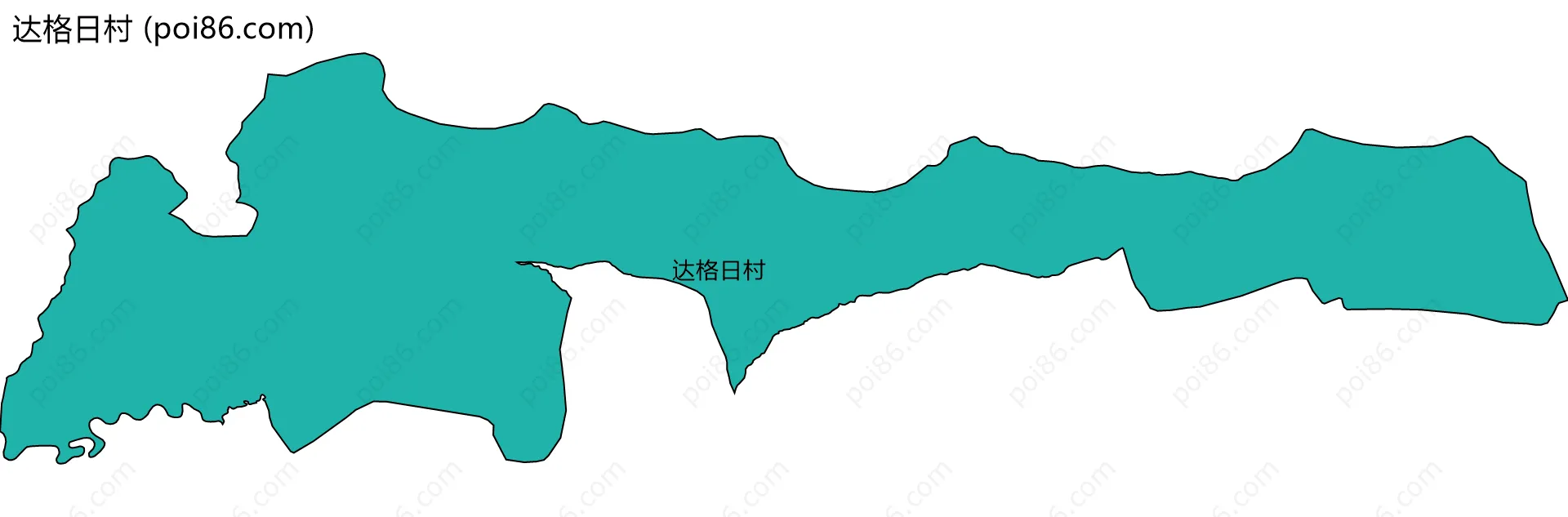 达格日村边界地图