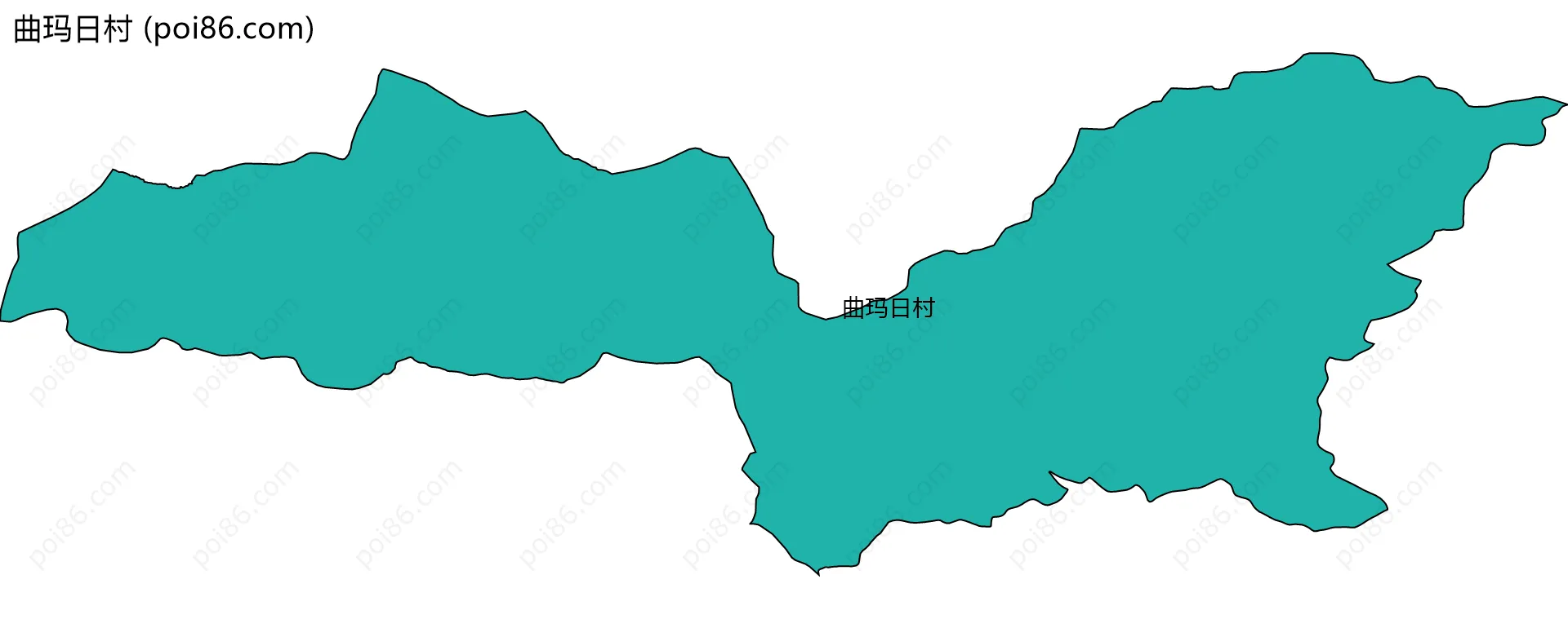 曲玛日村边界地图