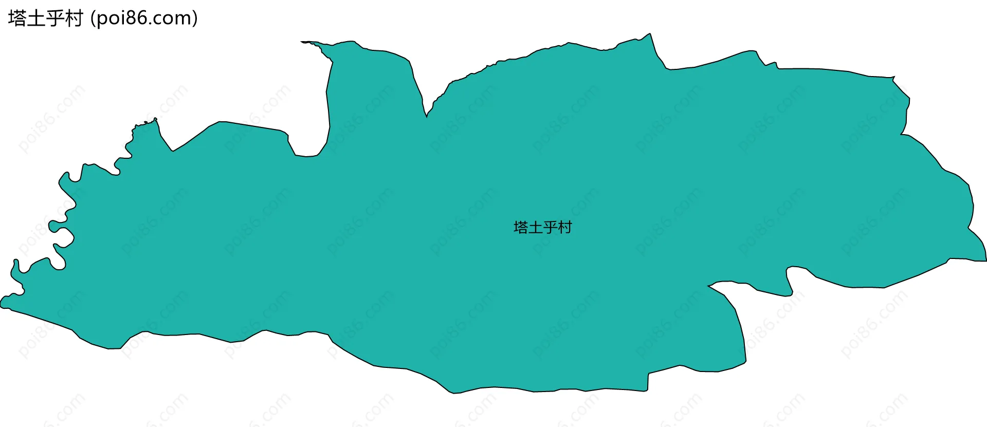 塔土乎村边界地图