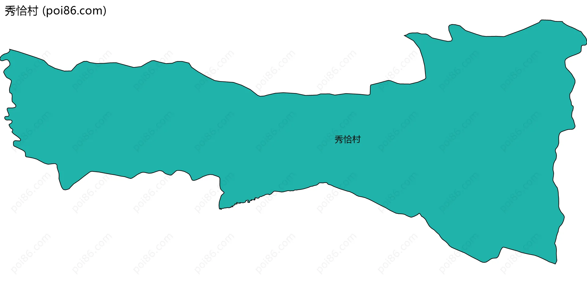 秀恰村边界地图