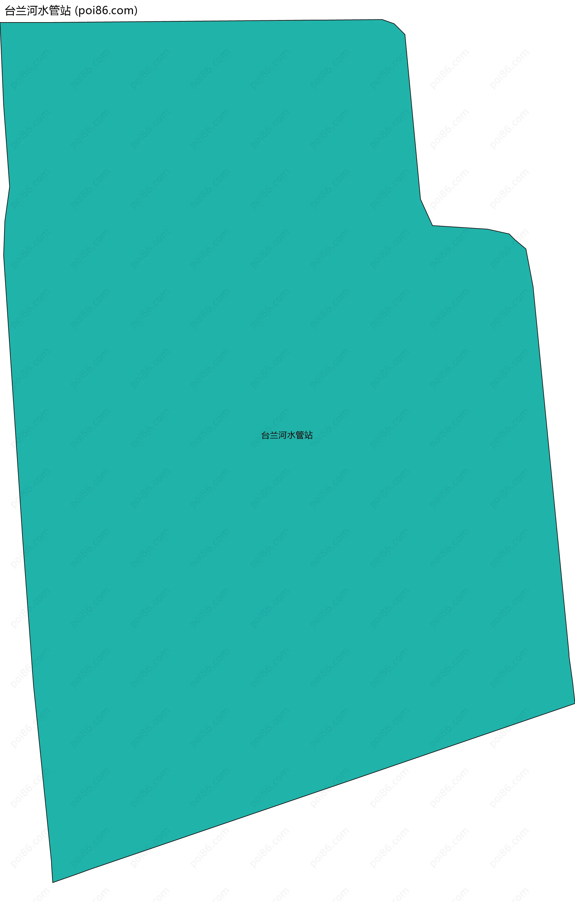 台兰河水管站边界地图