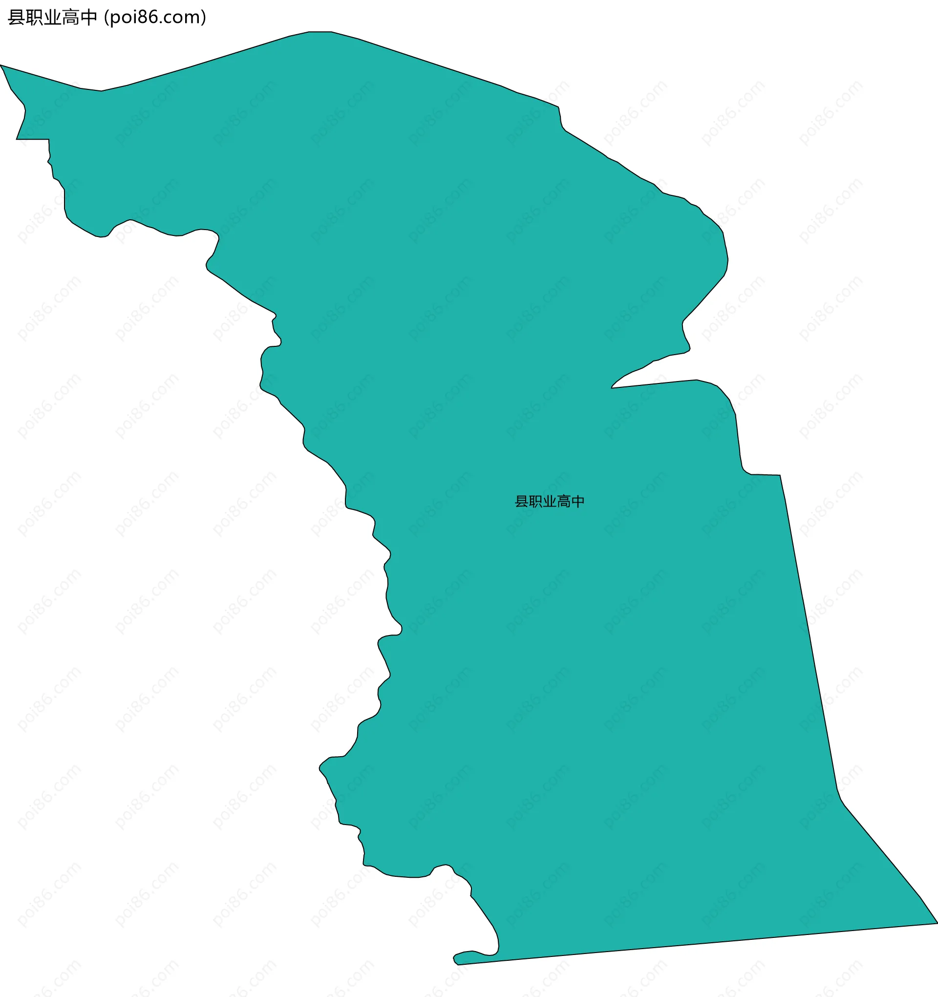 县职业高中边界地图