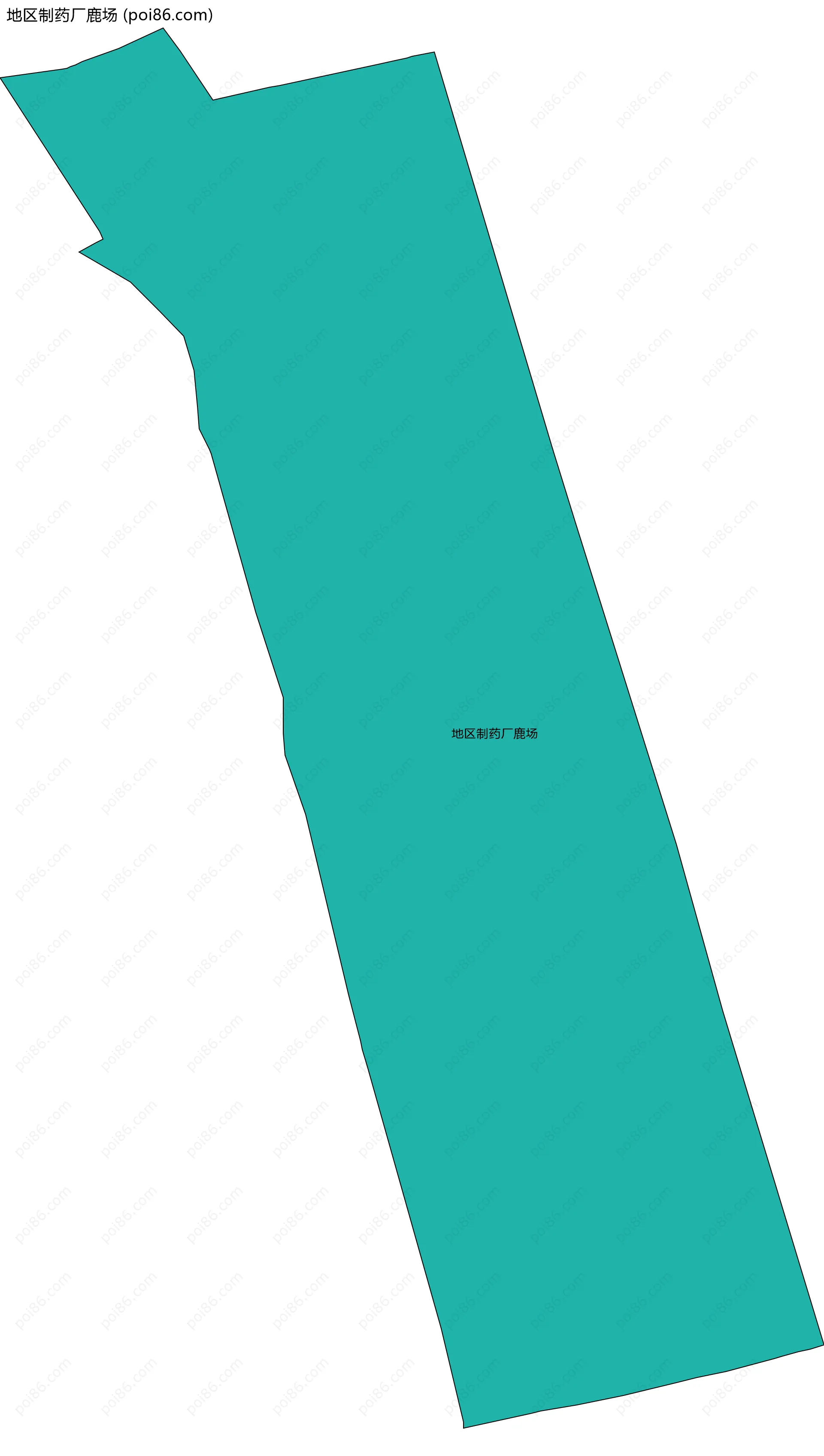 地区制药厂鹿场边界地图