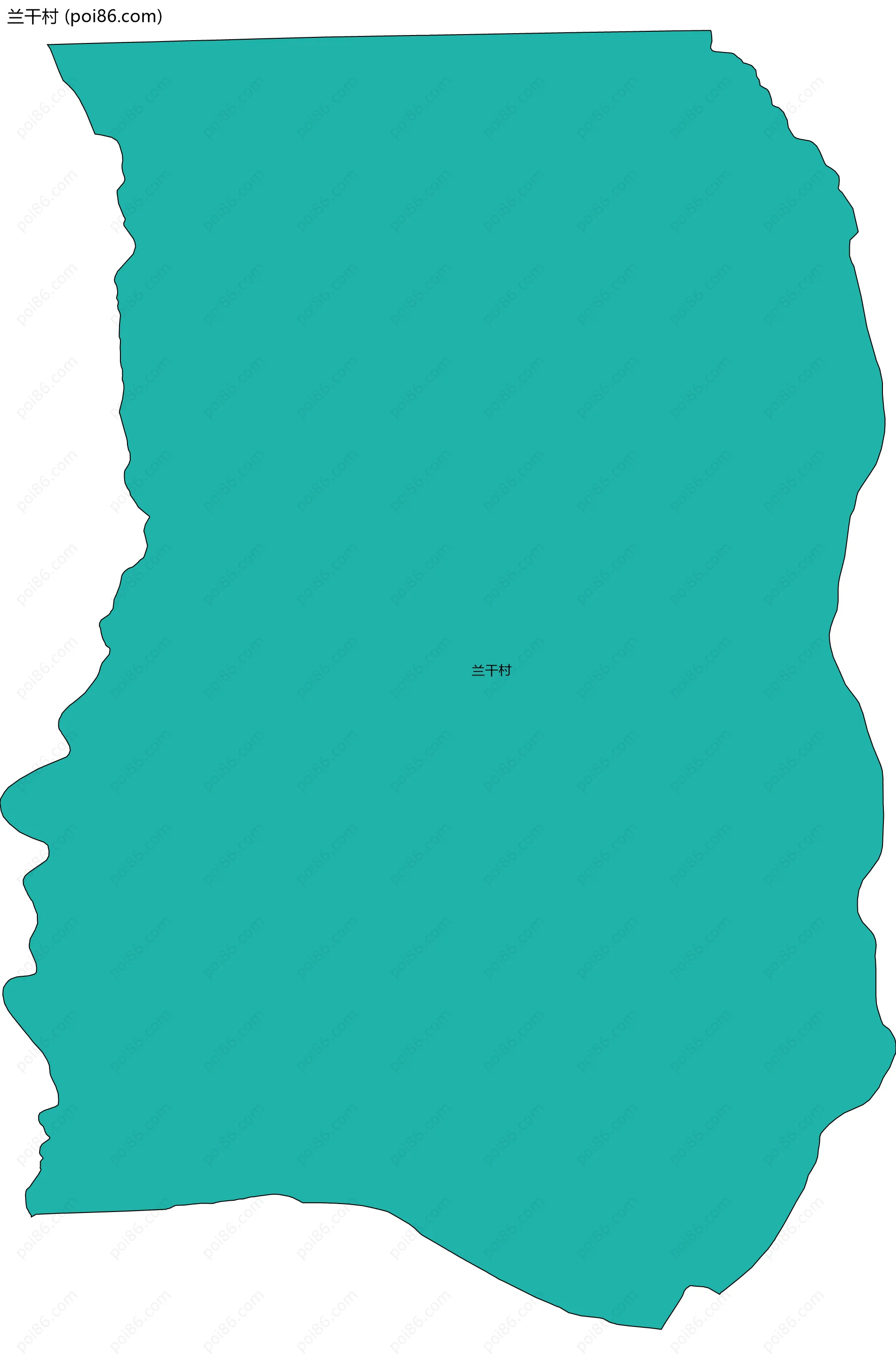 兰干村边界地图