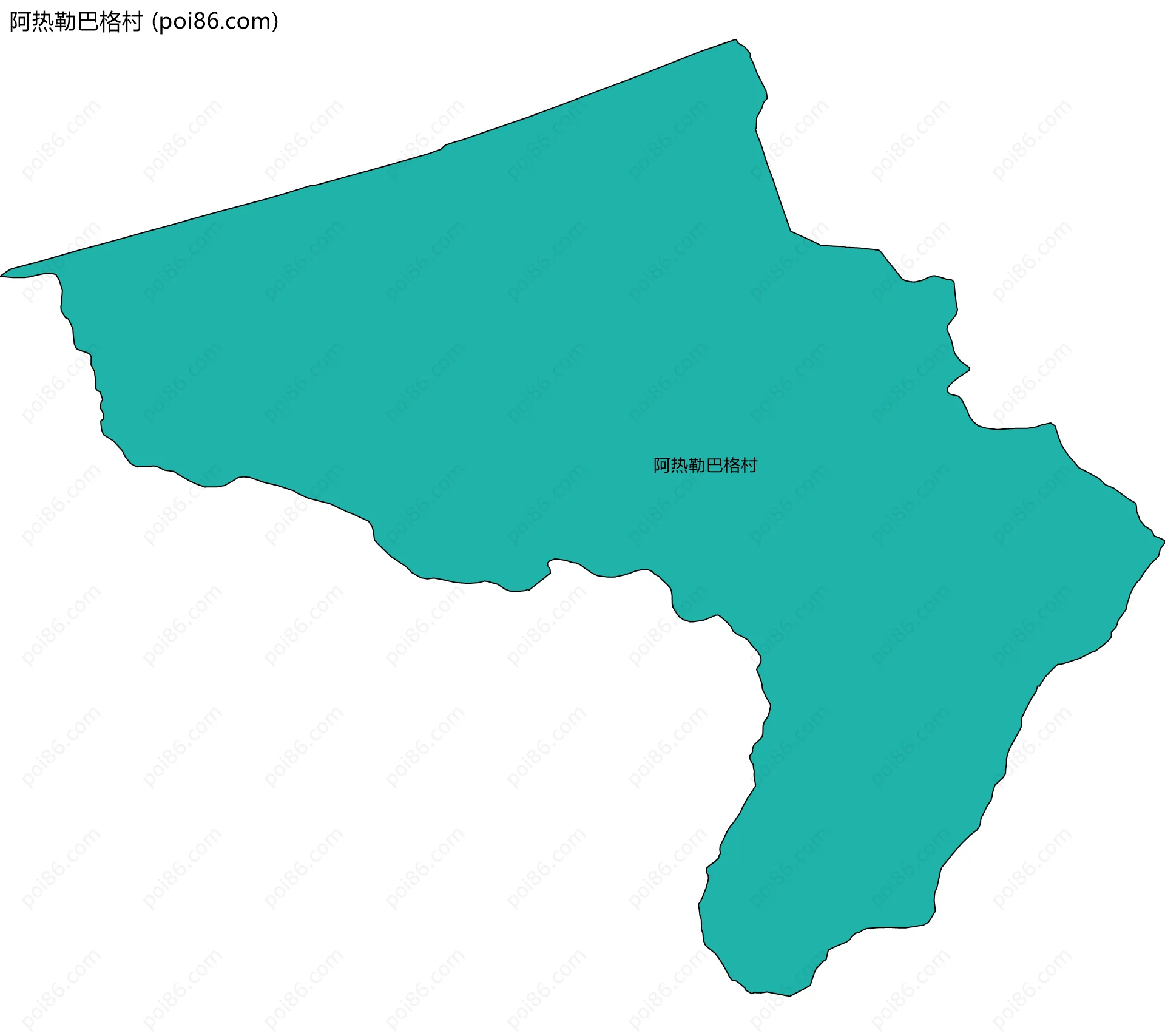 阿热勒巴格村边界地图