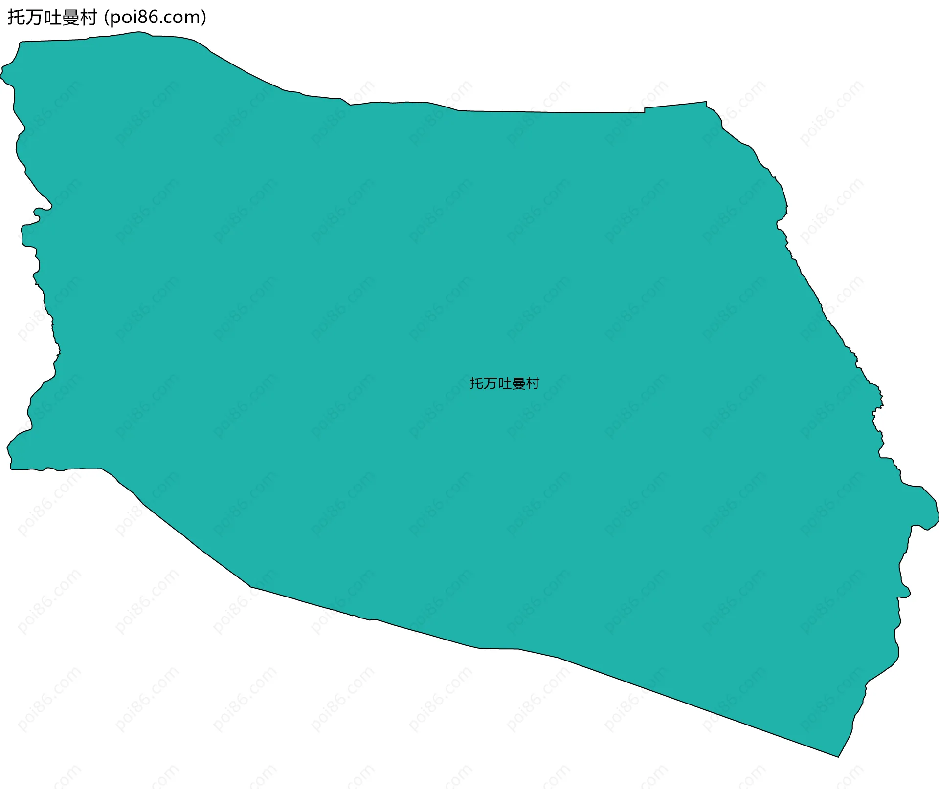托万吐曼村边界地图
