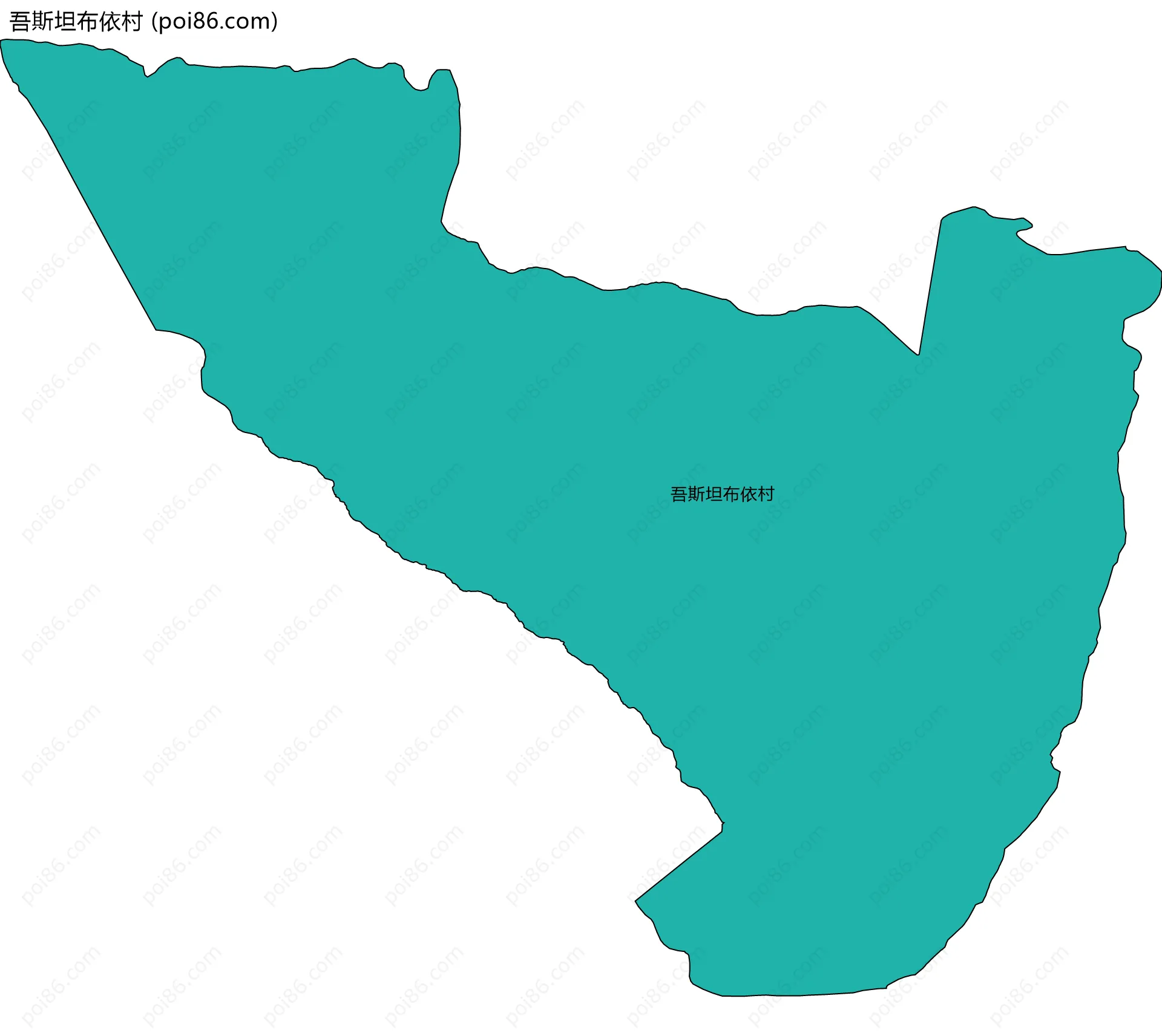 吾斯坦布依村边界地图