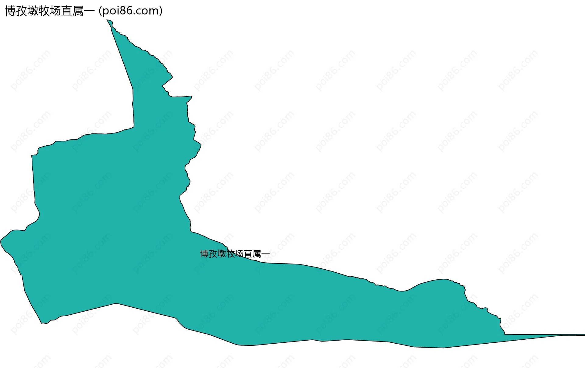 博孜墩牧场直属一边界地图
