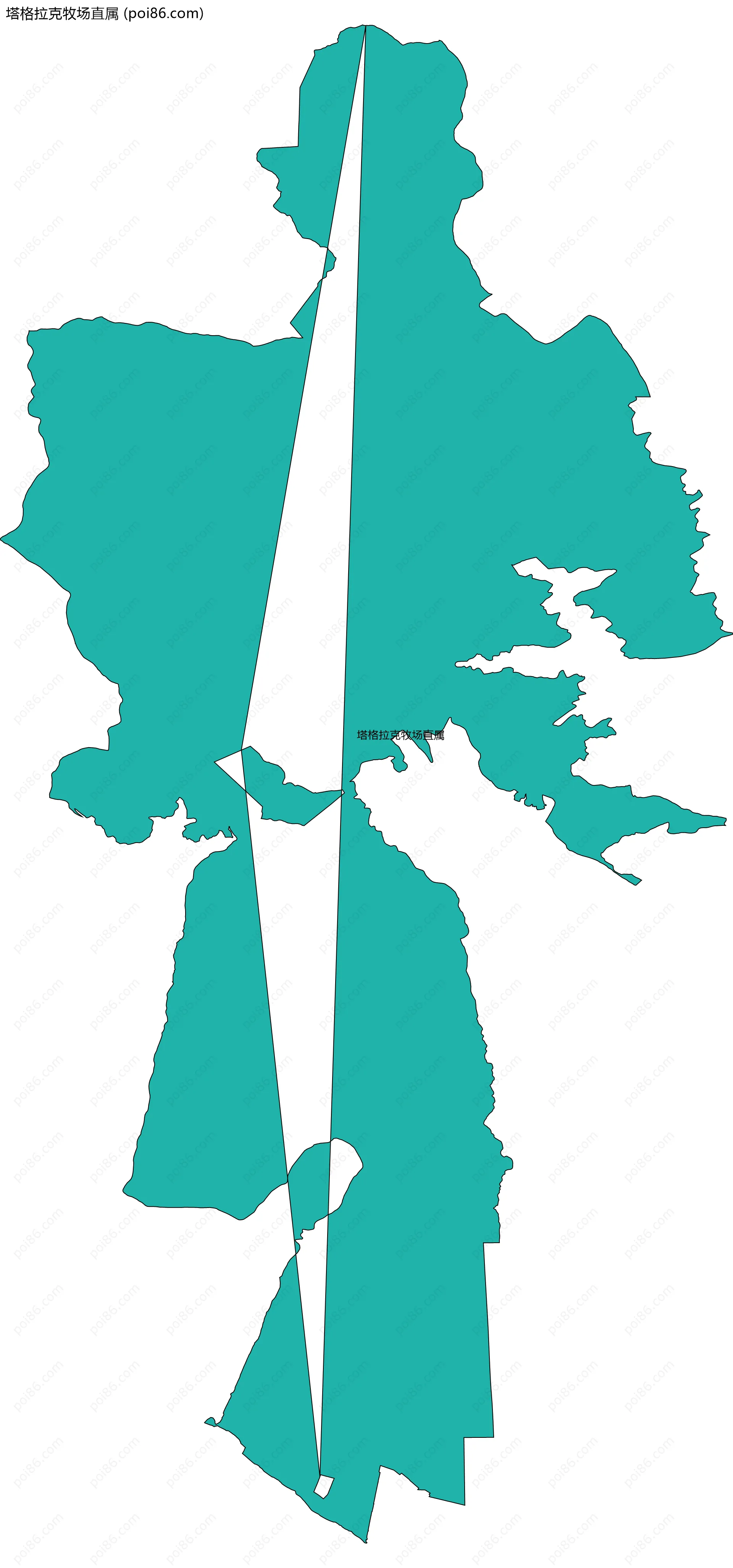 塔格拉克牧场直属边界地图