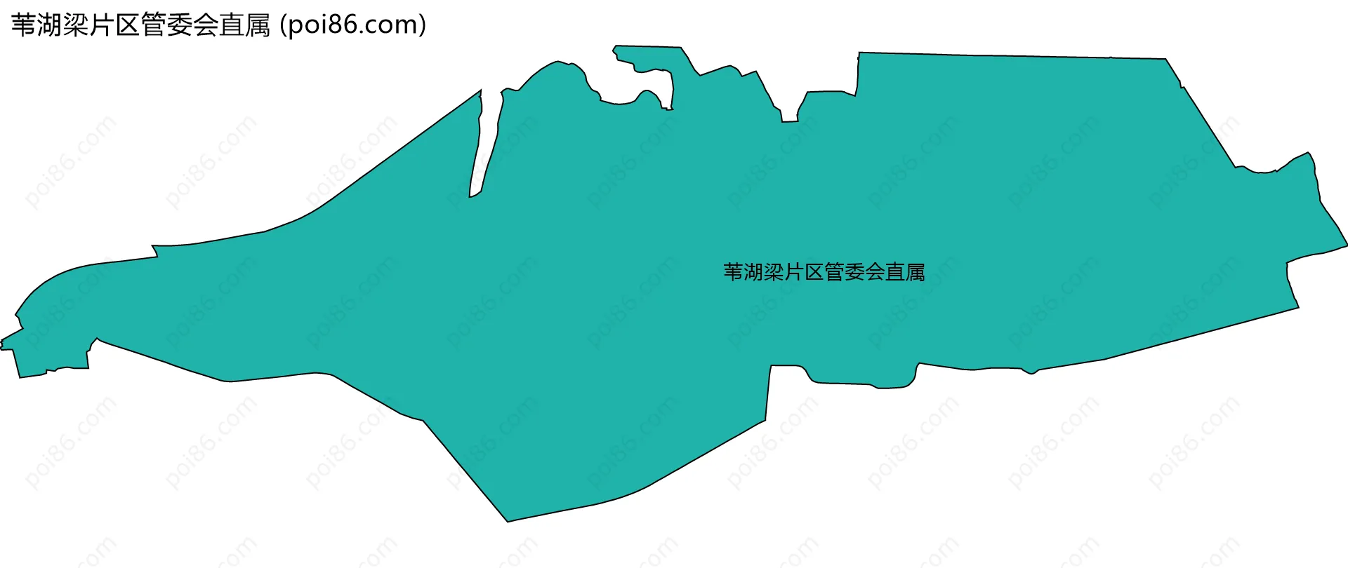 苇湖梁片区管委会直属边界地图