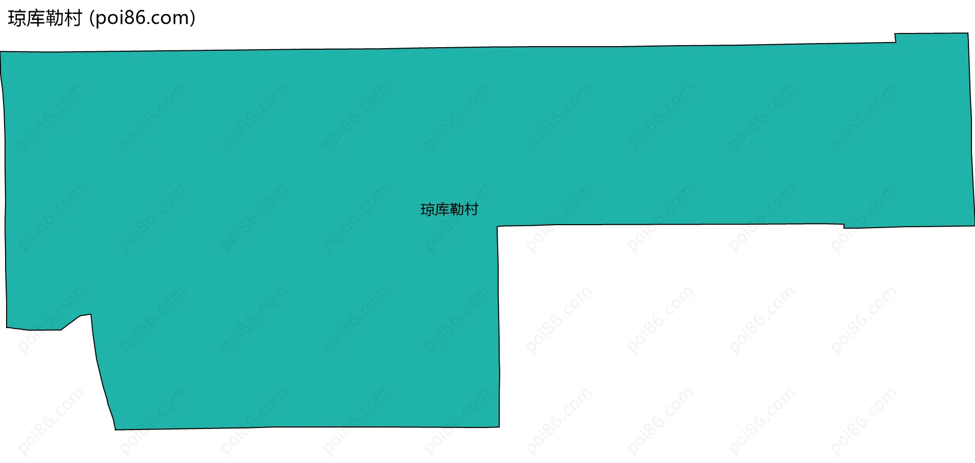 琼库勒村边界地图