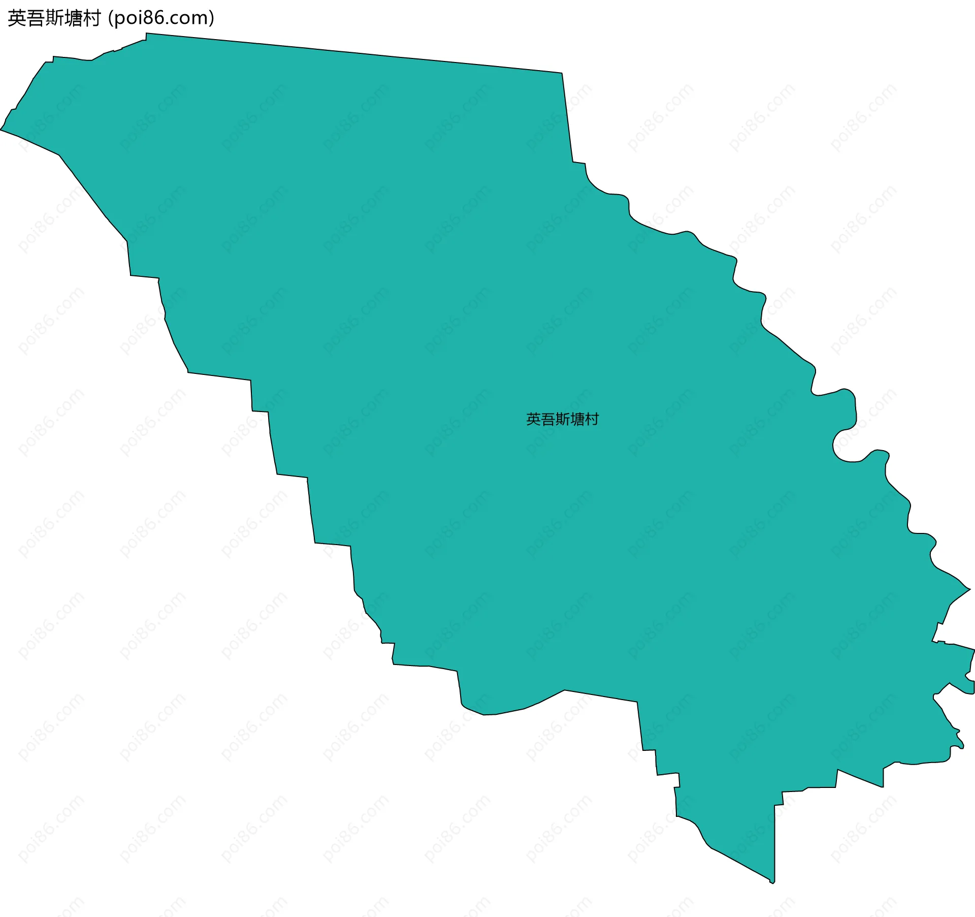 英吾斯塘村边界地图