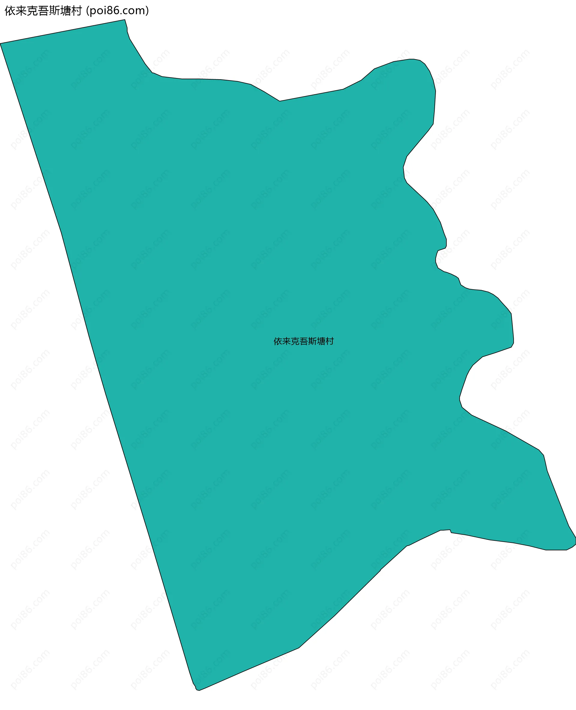 依来克吾斯塘村边界地图