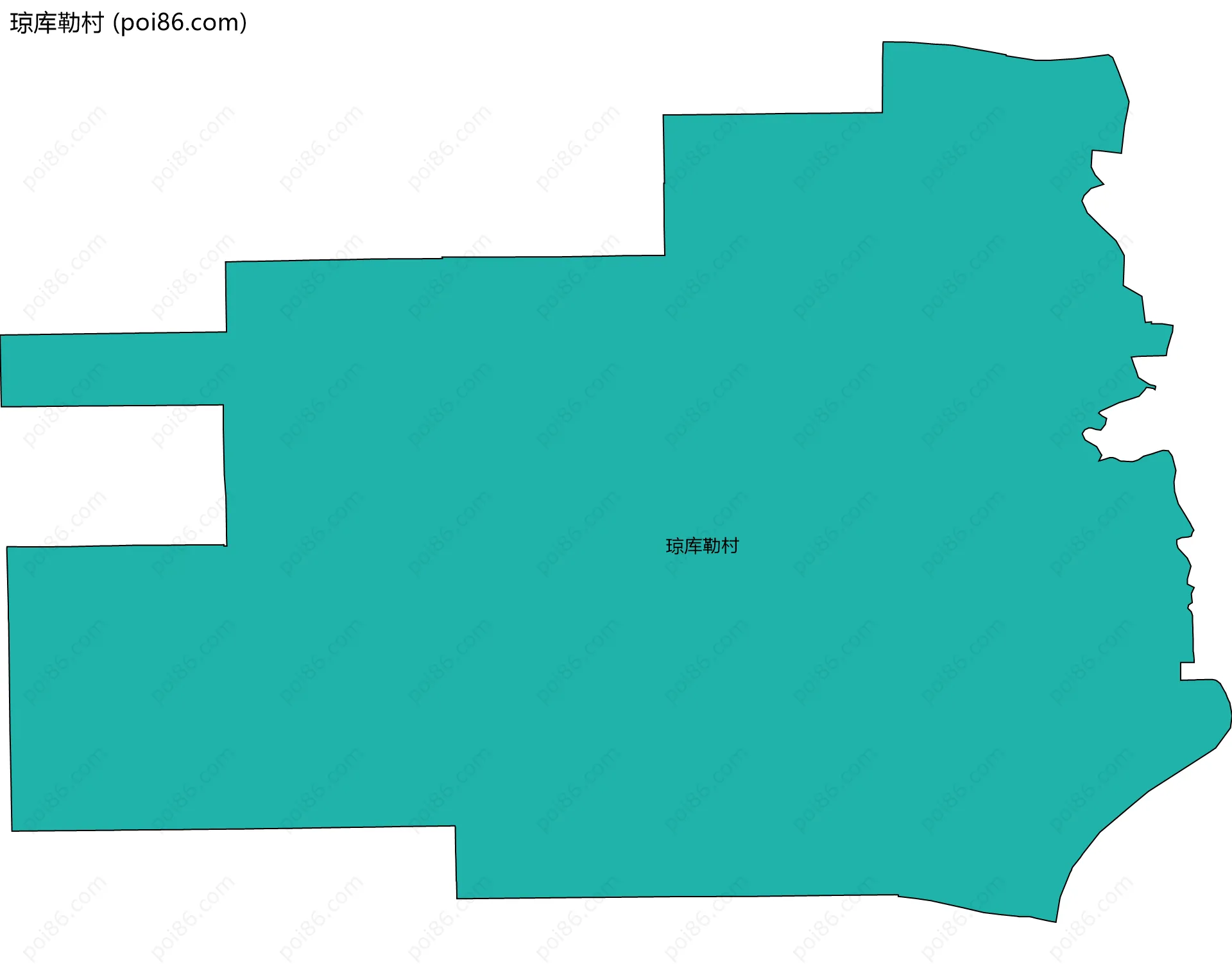 琼库勒村边界地图