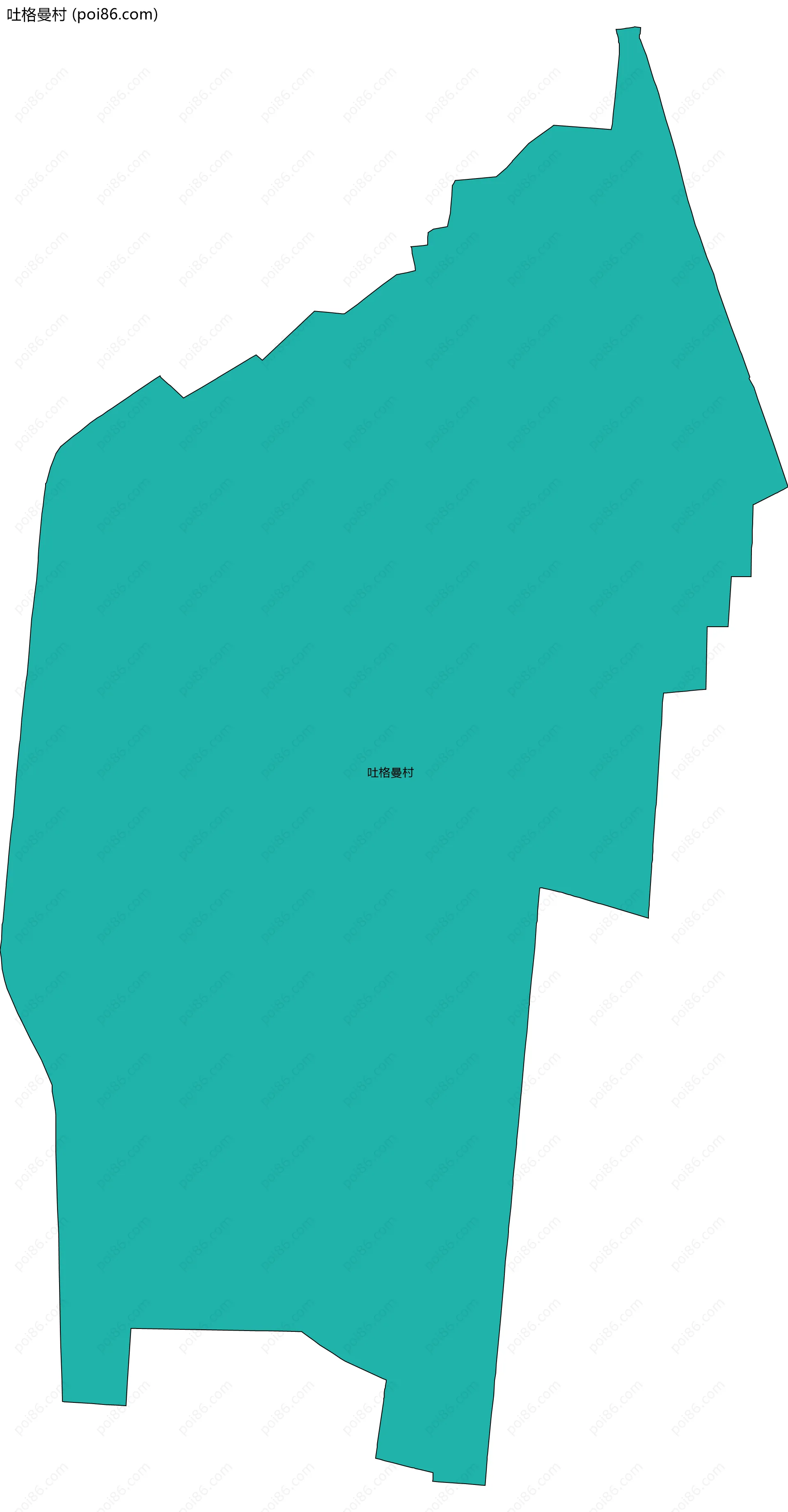 吐格曼村边界地图