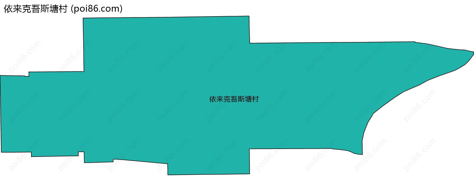 依来克吾斯塘村边界地图