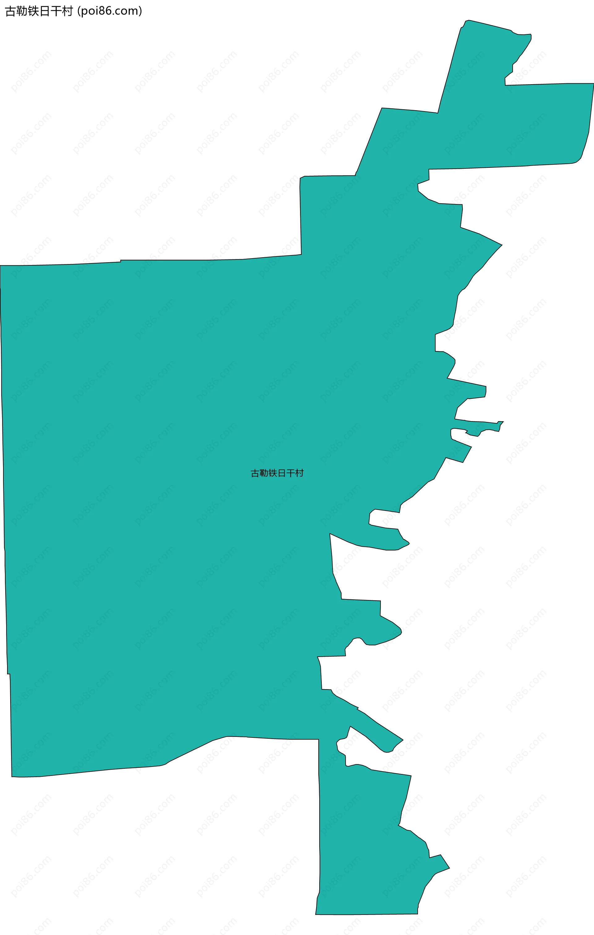 古勒铁日干村边界地图