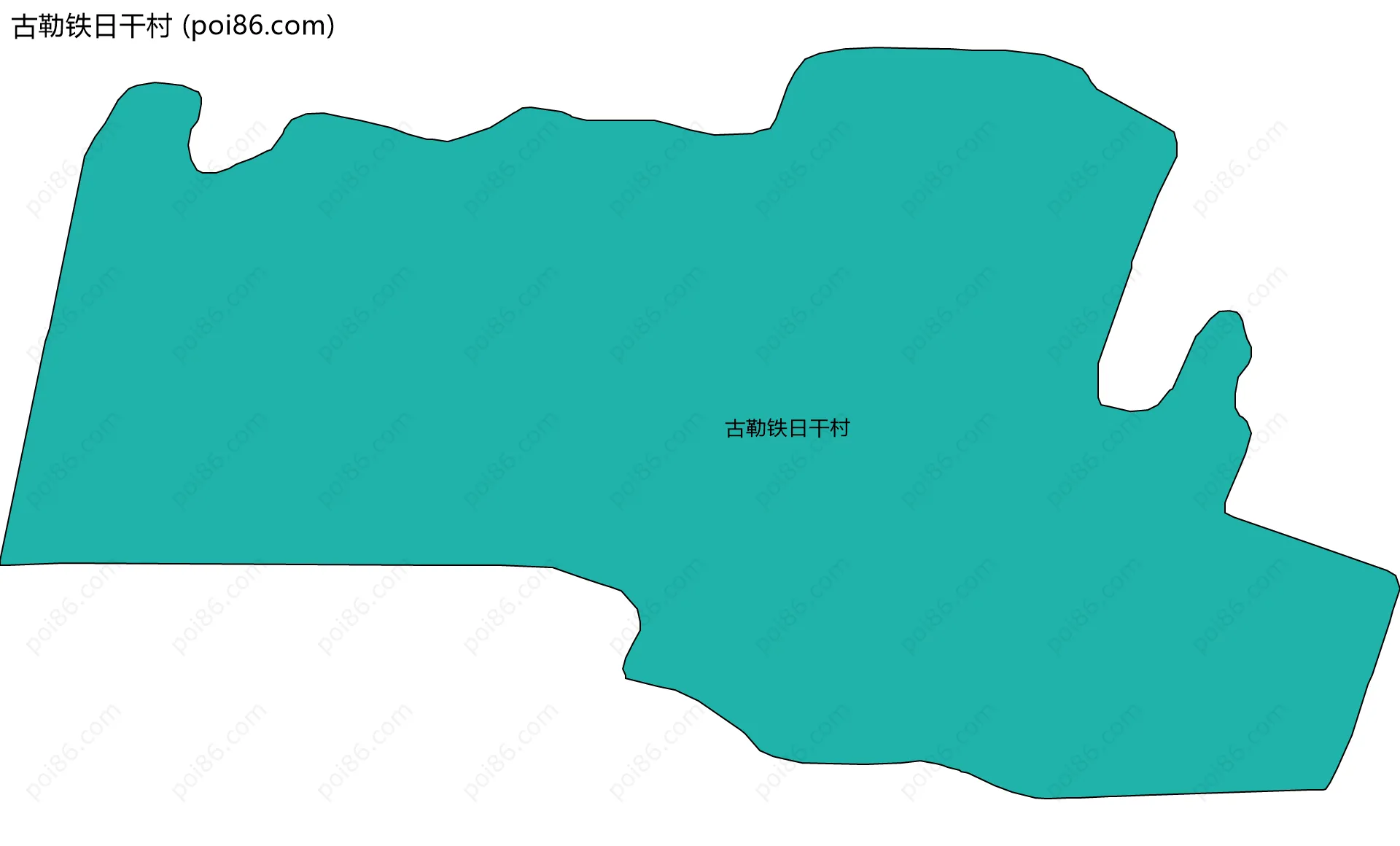 古勒铁日干村边界地图
