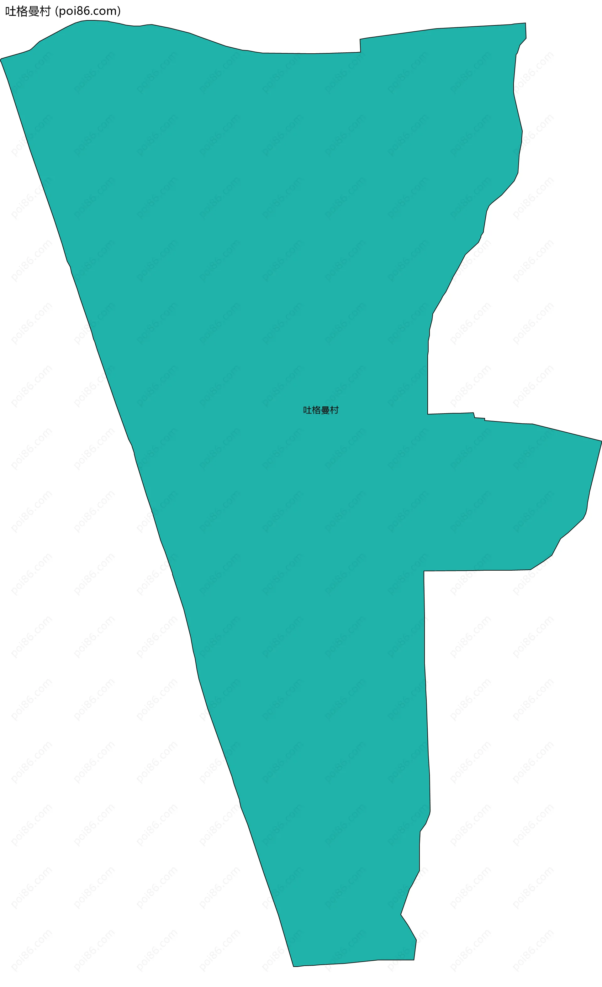 吐格曼村边界地图