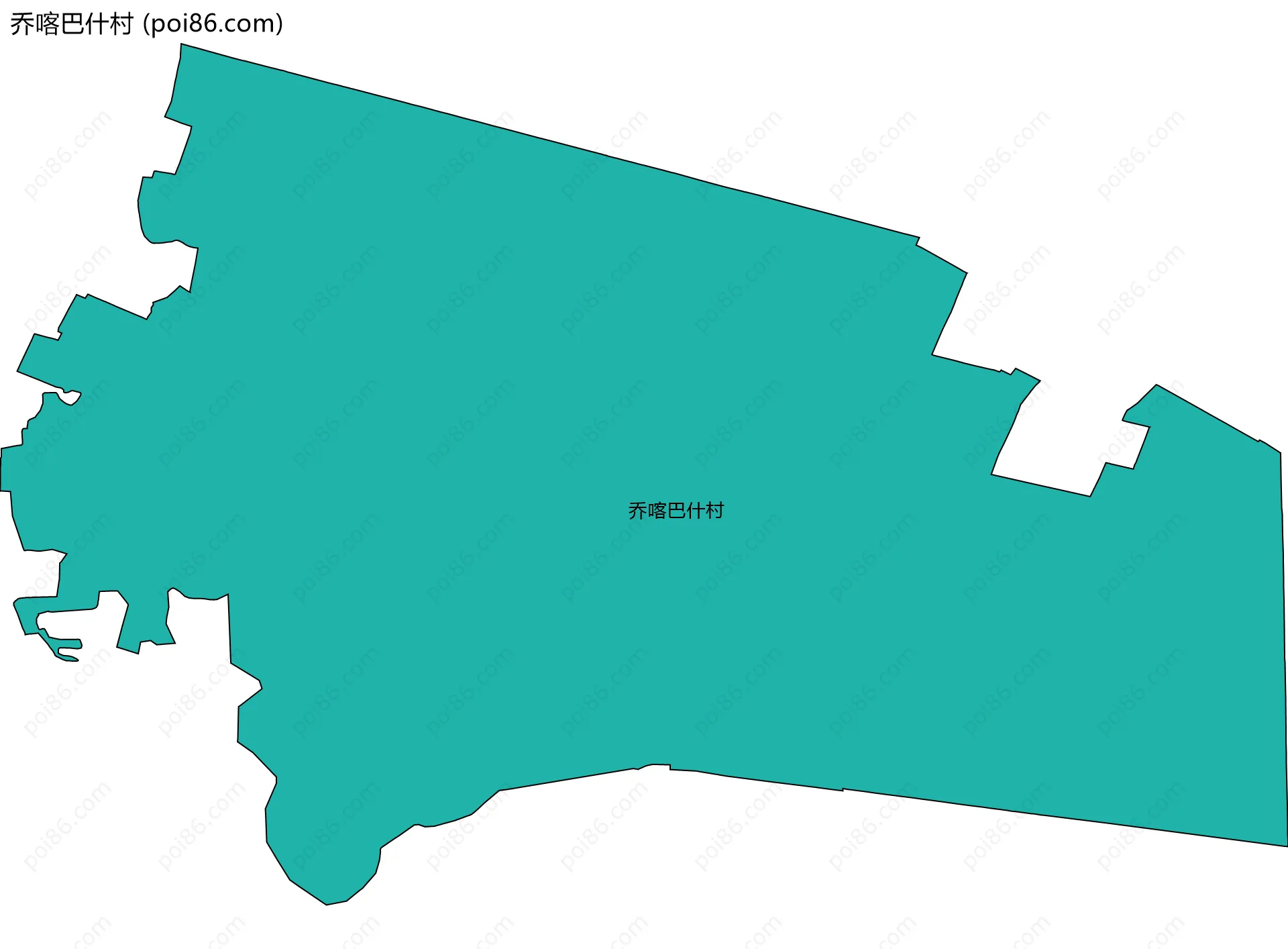 乔喀巴什村边界地图
