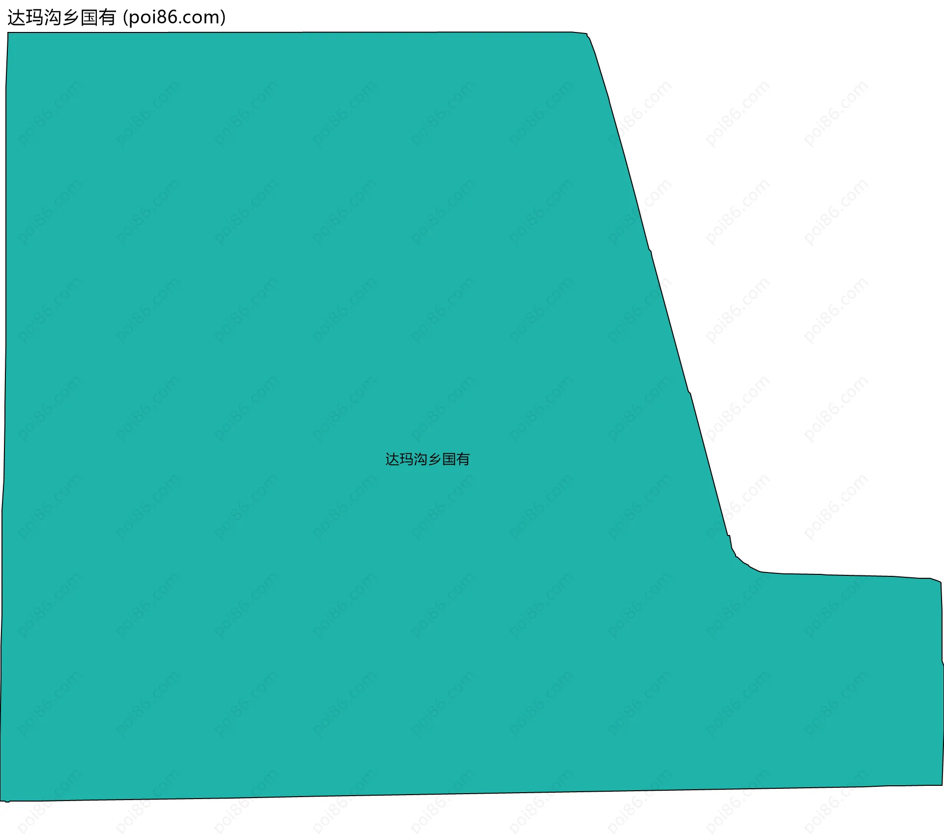 达玛沟乡国有边界地图