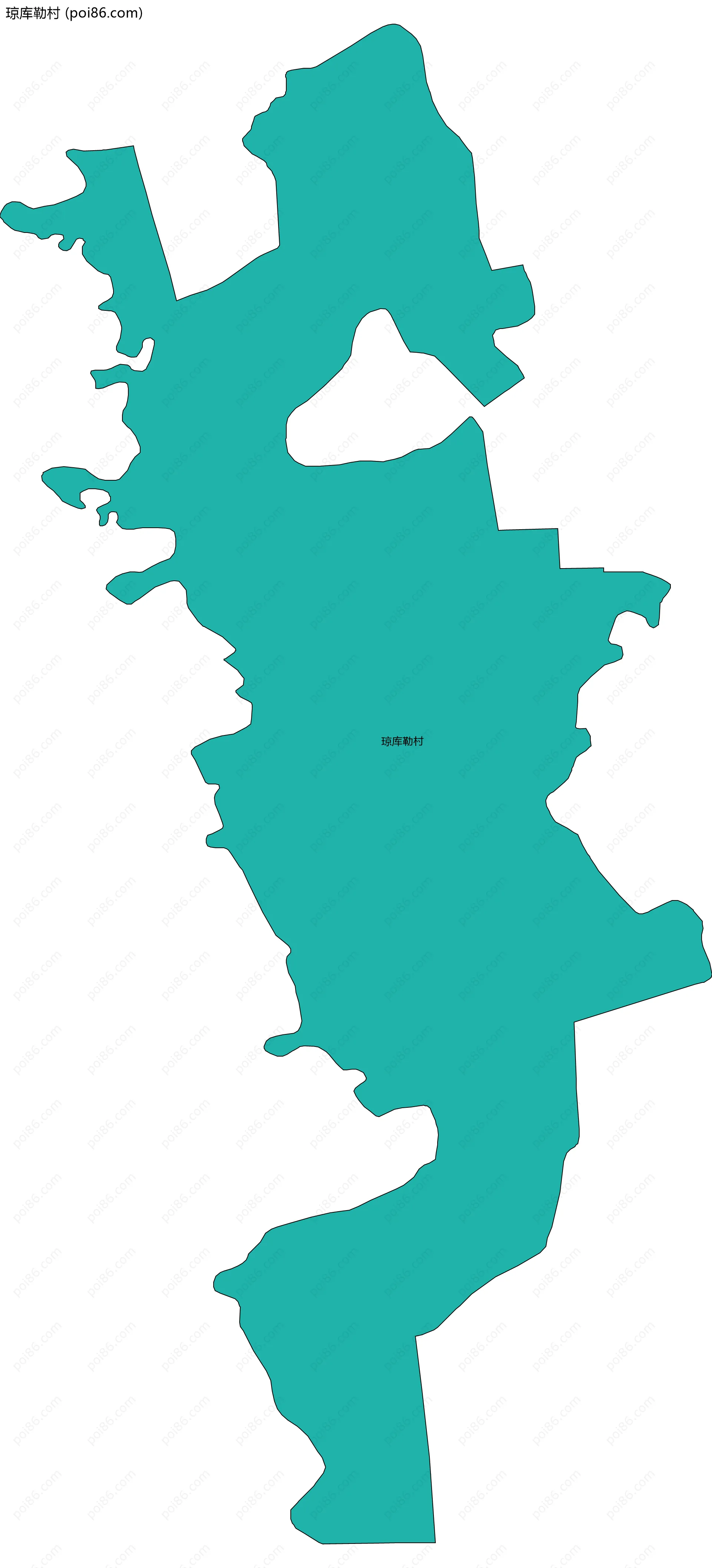 琼库勒村边界地图