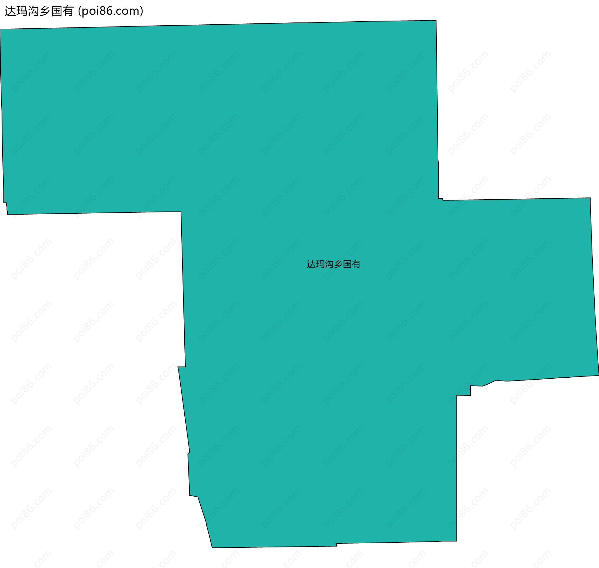 达玛沟乡国有边界地图