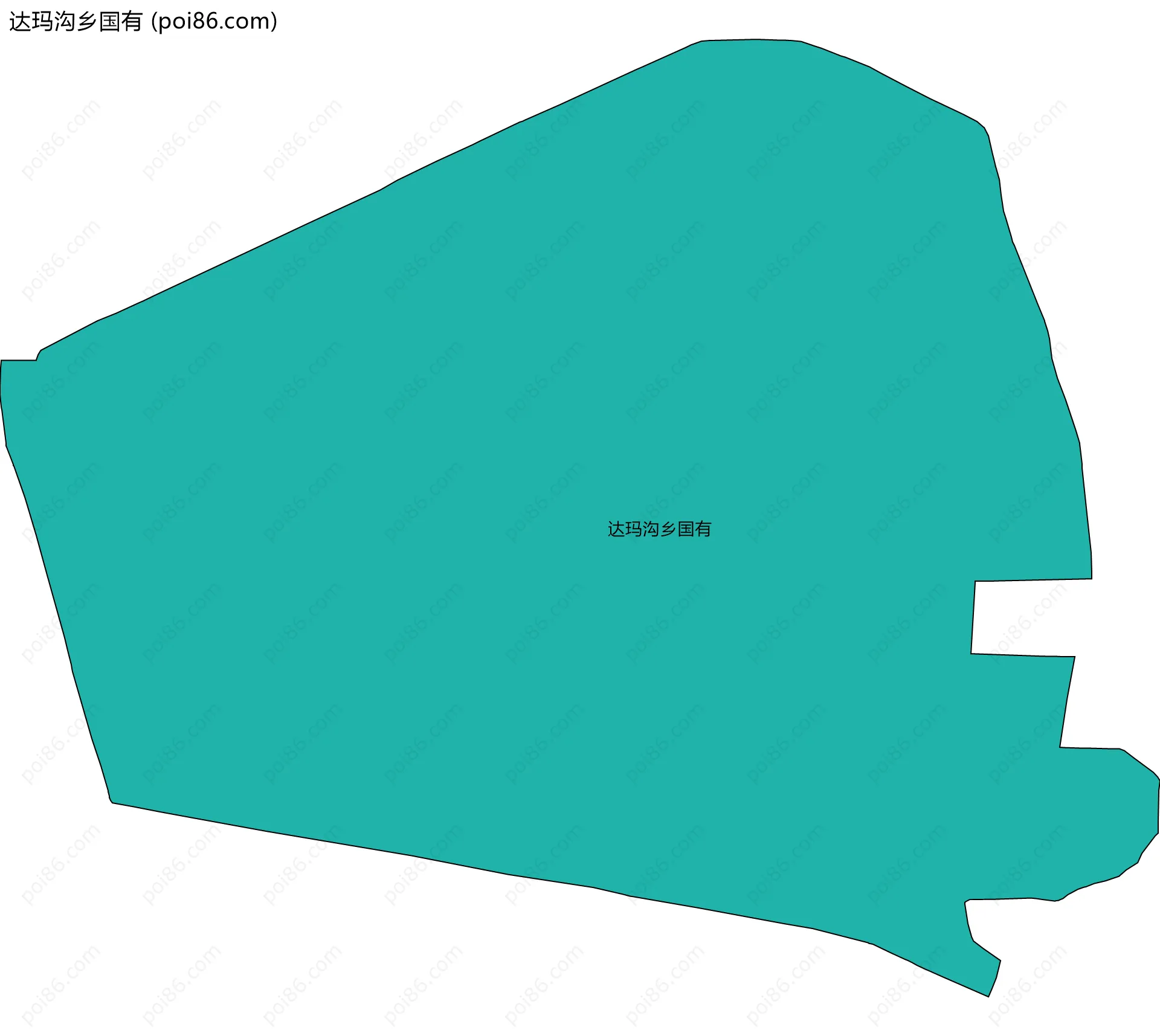 达玛沟乡国有边界地图