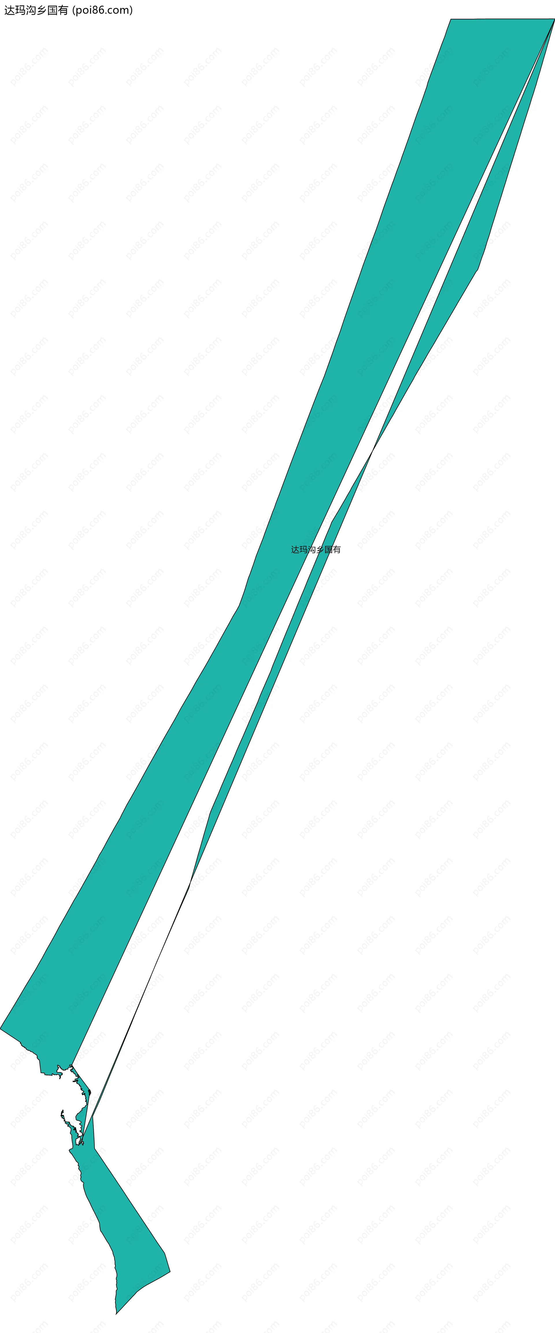 达玛沟乡国有边界地图