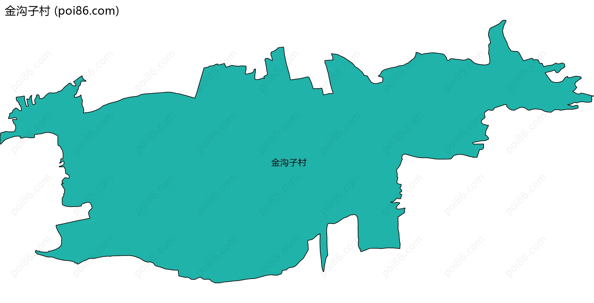 金沟子村边界地图