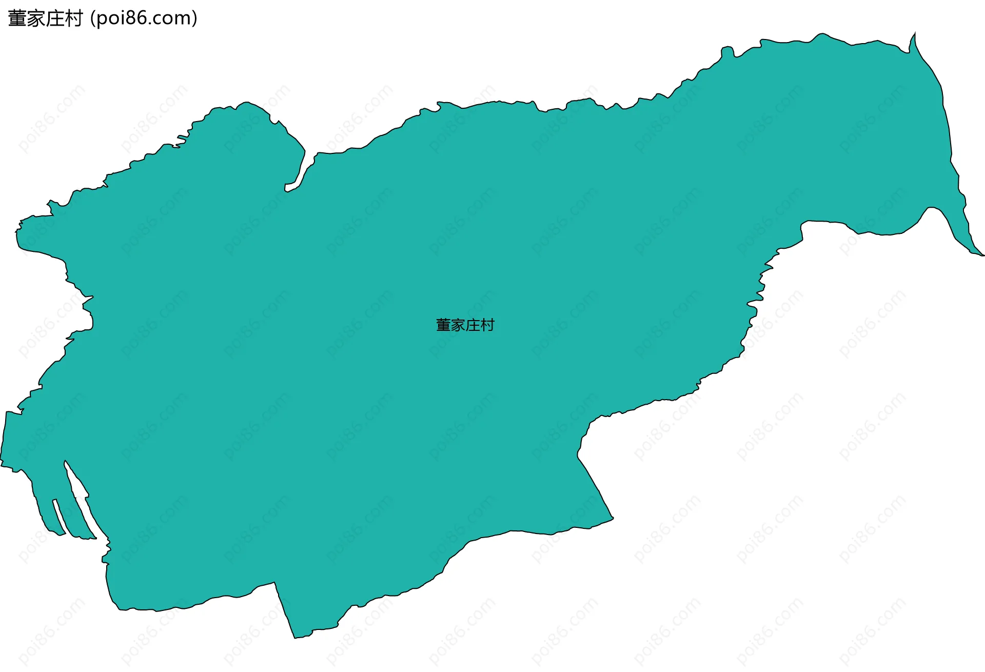董家庄村边界地图