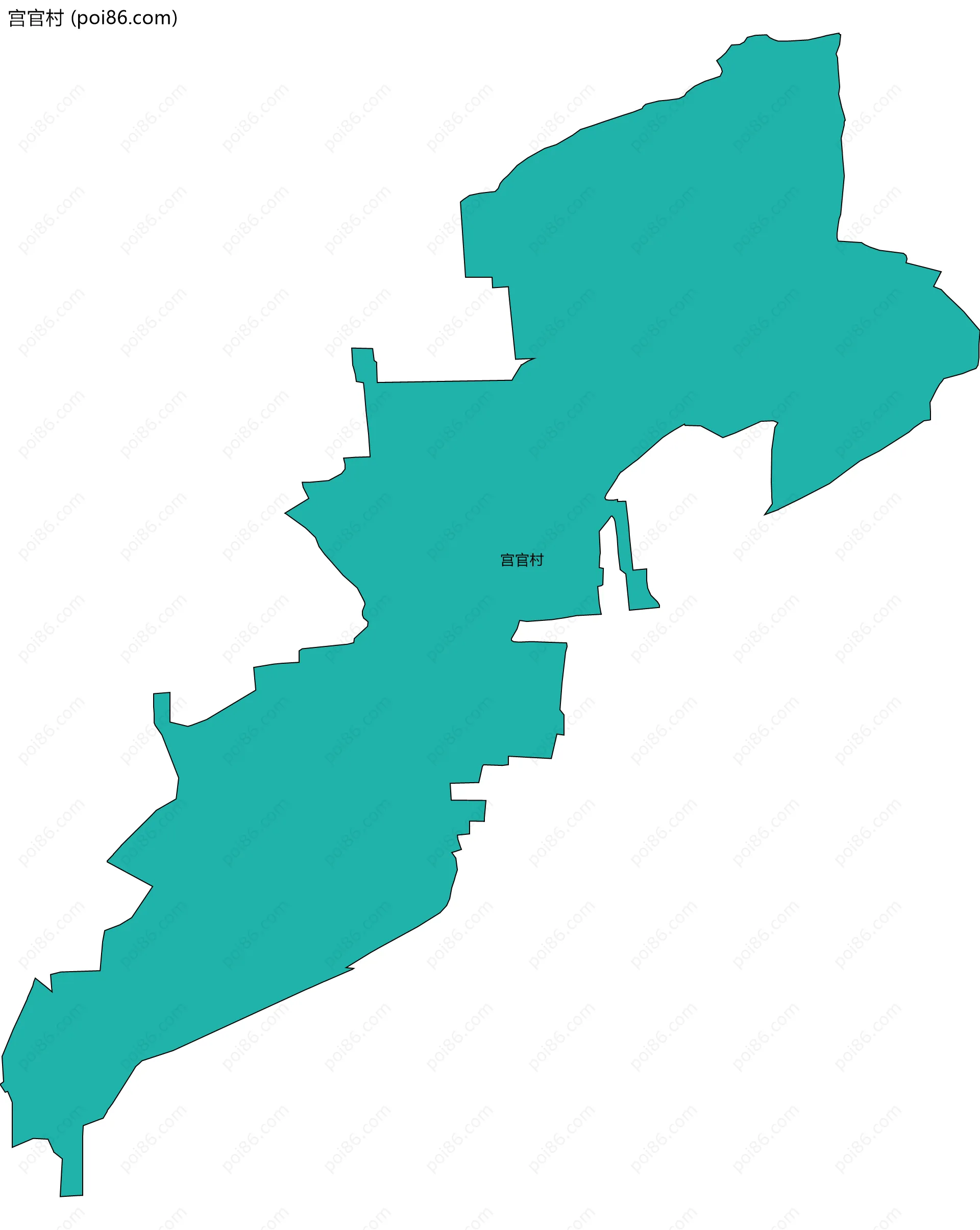 宫官村边界地图