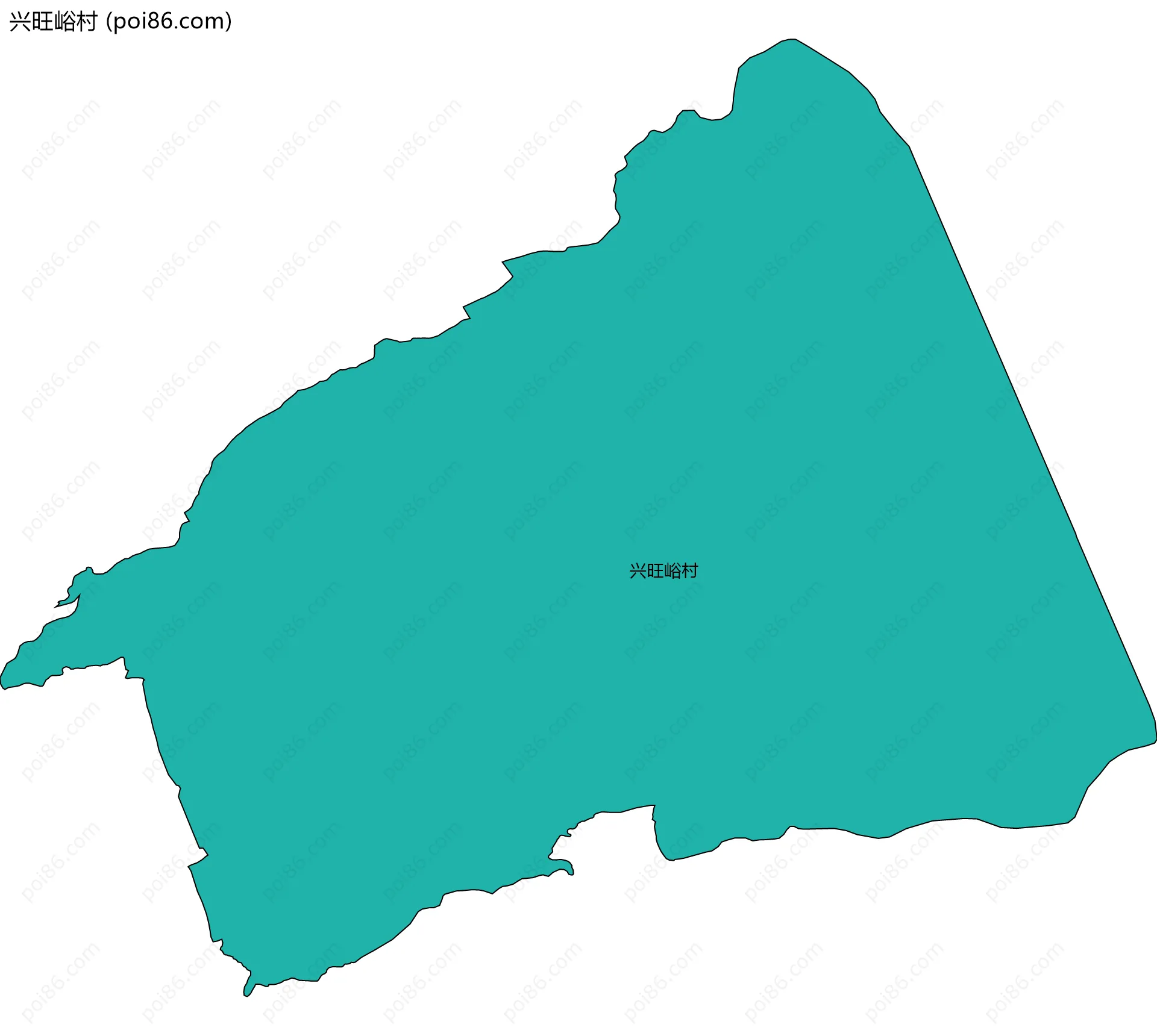 兴旺峪村边界地图